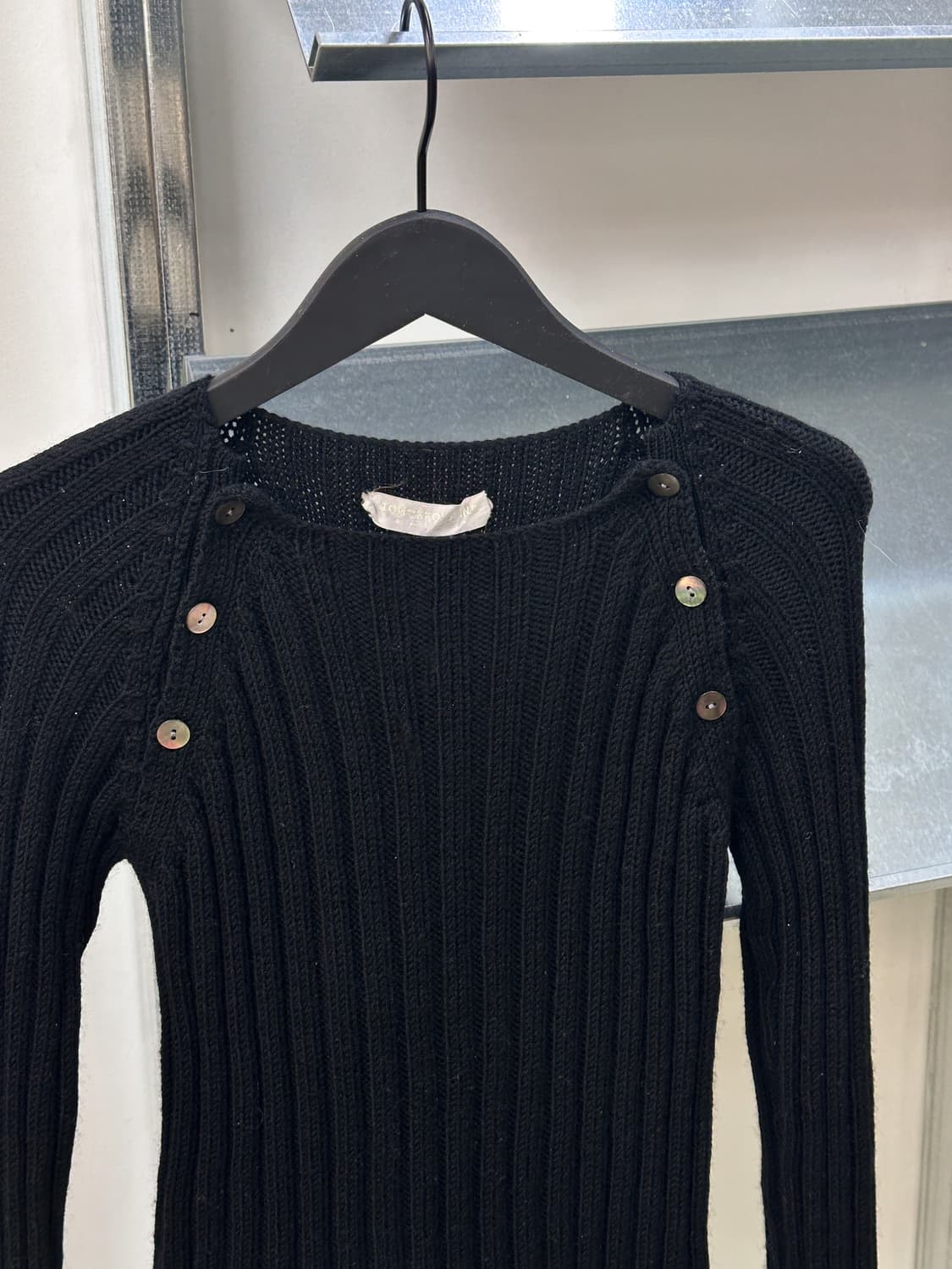 tomorrowland tricot ribbed buttons knit 상품이미지2