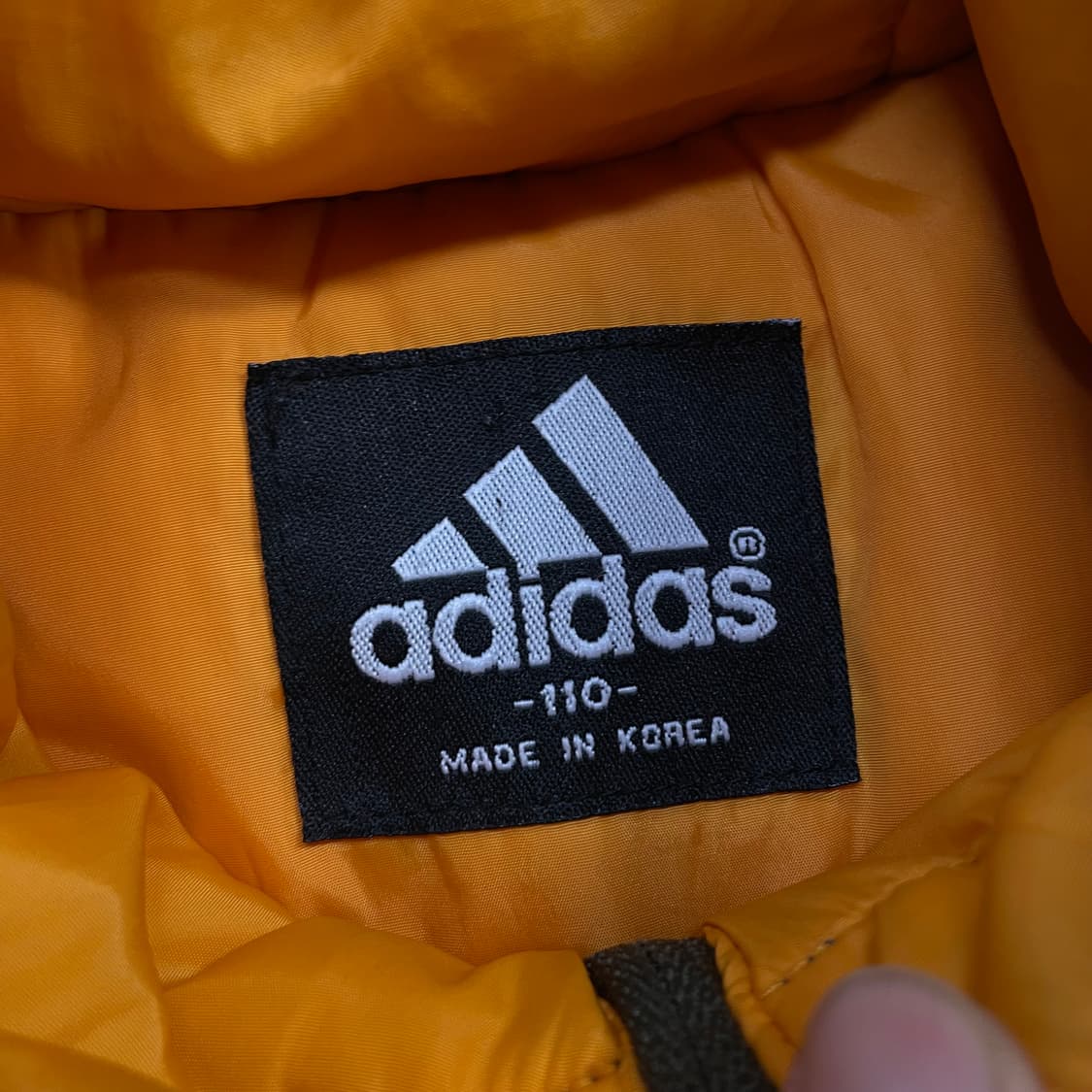 아디다스 올드스쿨 빅 트레포일 후드 점퍼 카키 상품이미지5