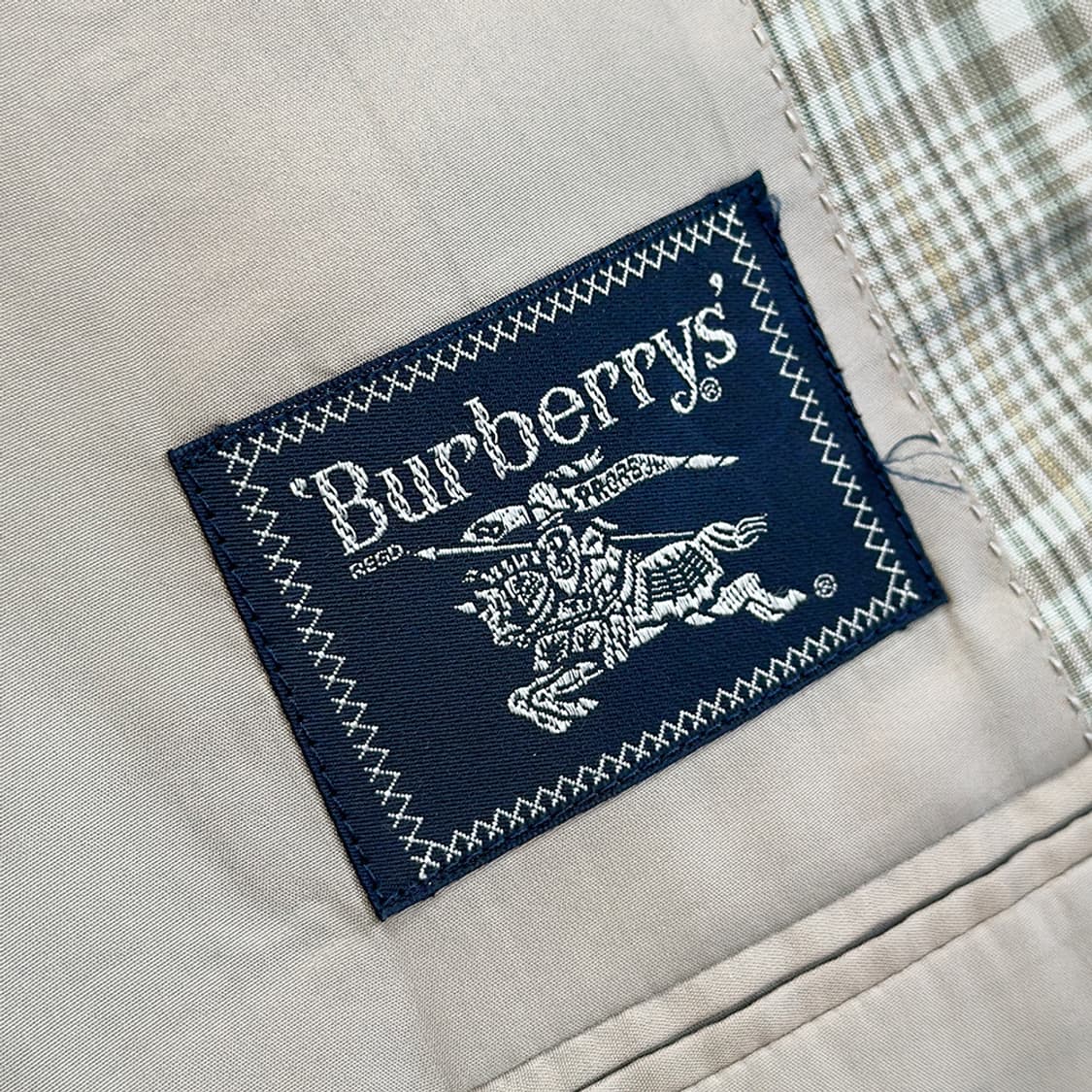 버버리 울 실크 체크 블레이저 블레이져 자켓 남성 상품이미지7