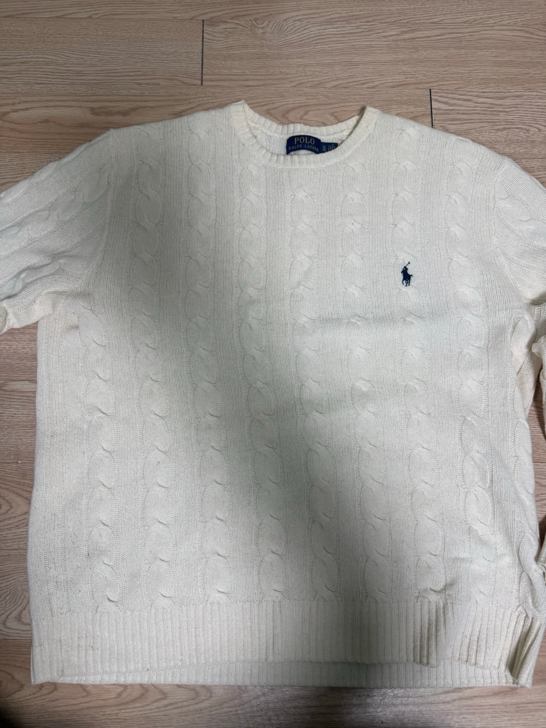 폴로 랄프로렌 아이보리 케이블 니트xl 상품이미지2
