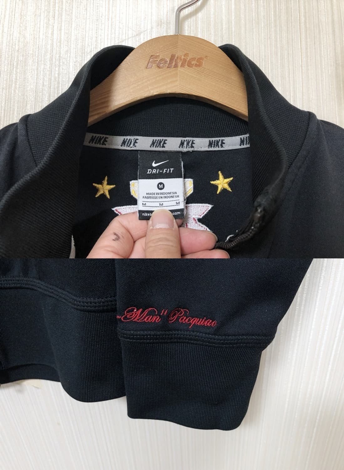 나이키 매니파퀴아오 PAC-MAN 자수 웜업 트랙자켓 M(해외) 상품이미지5