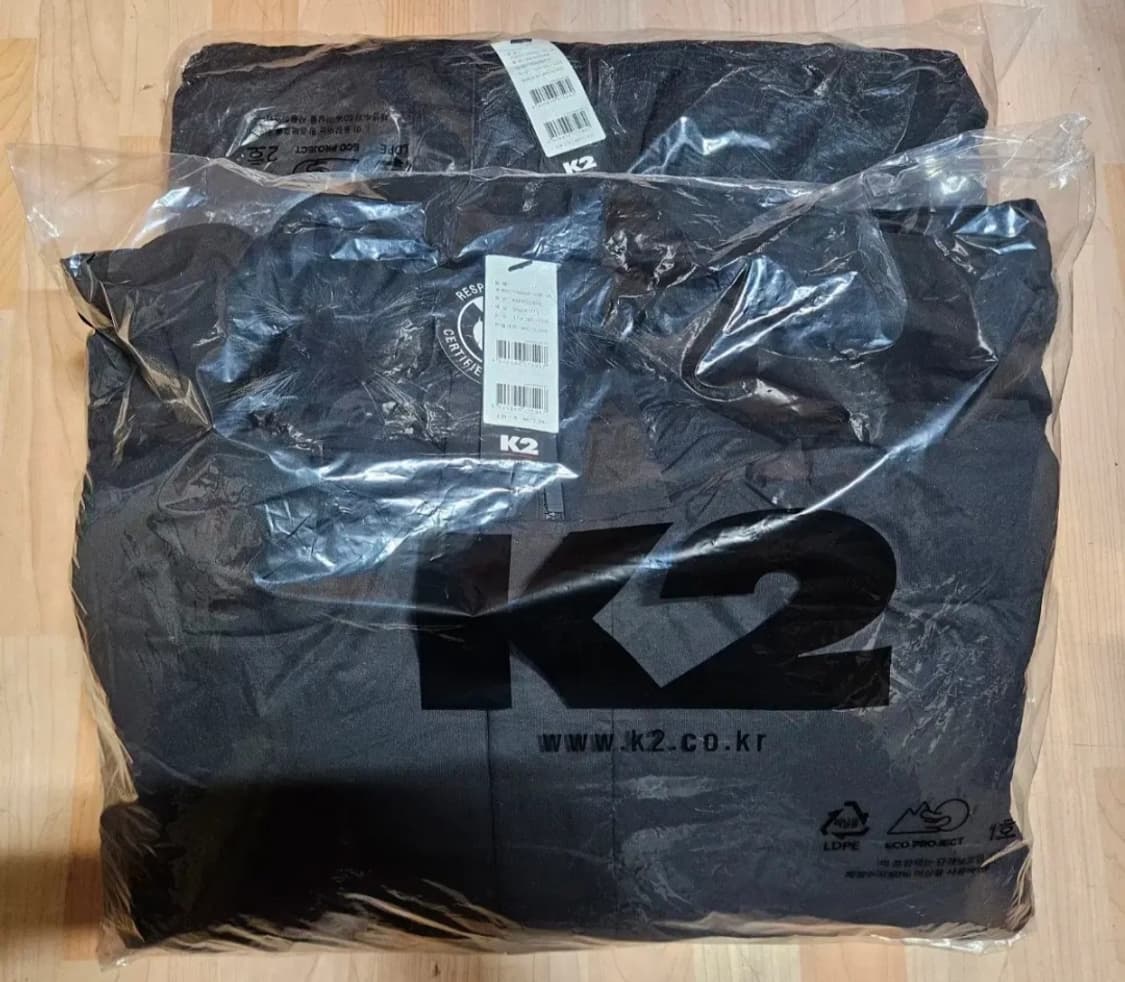 (새제품)K2 씬에어 바이브업 롱패딩 남성 블랙100,105,110 상품이미지10