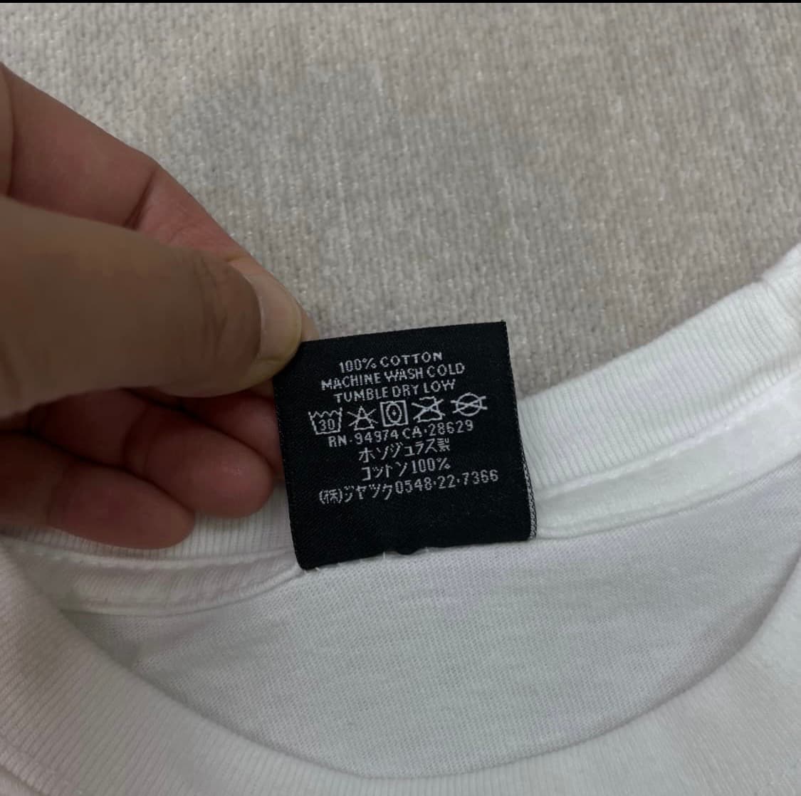 스투시 베이직 롱슬리브 티셔츠 화이트 상품이미지5