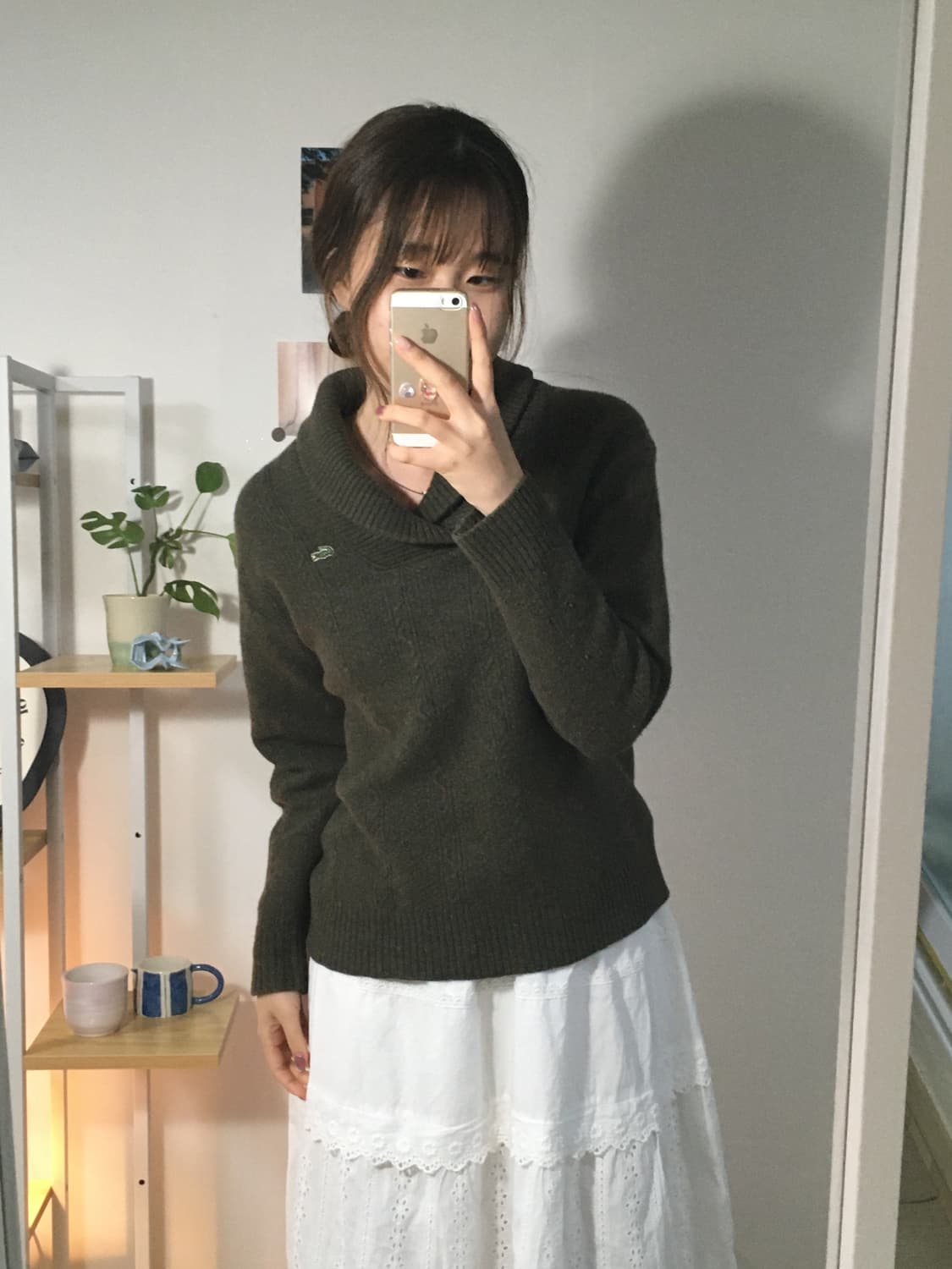 라코스테 카키 울 니트  상품이미지1