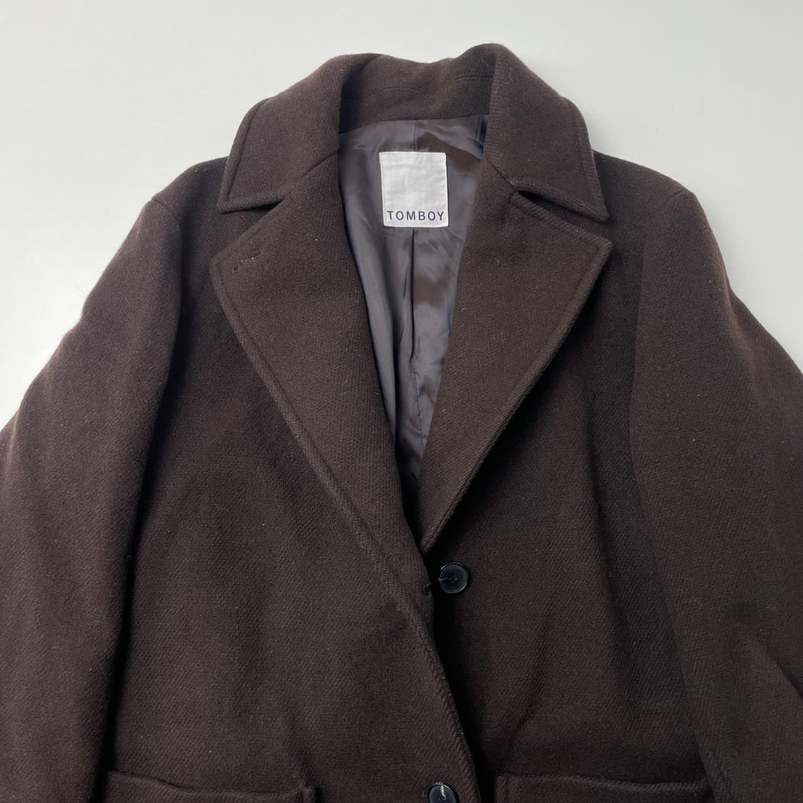 [중고] 톰보이 브라운 코트 롱코트 상품이미지1