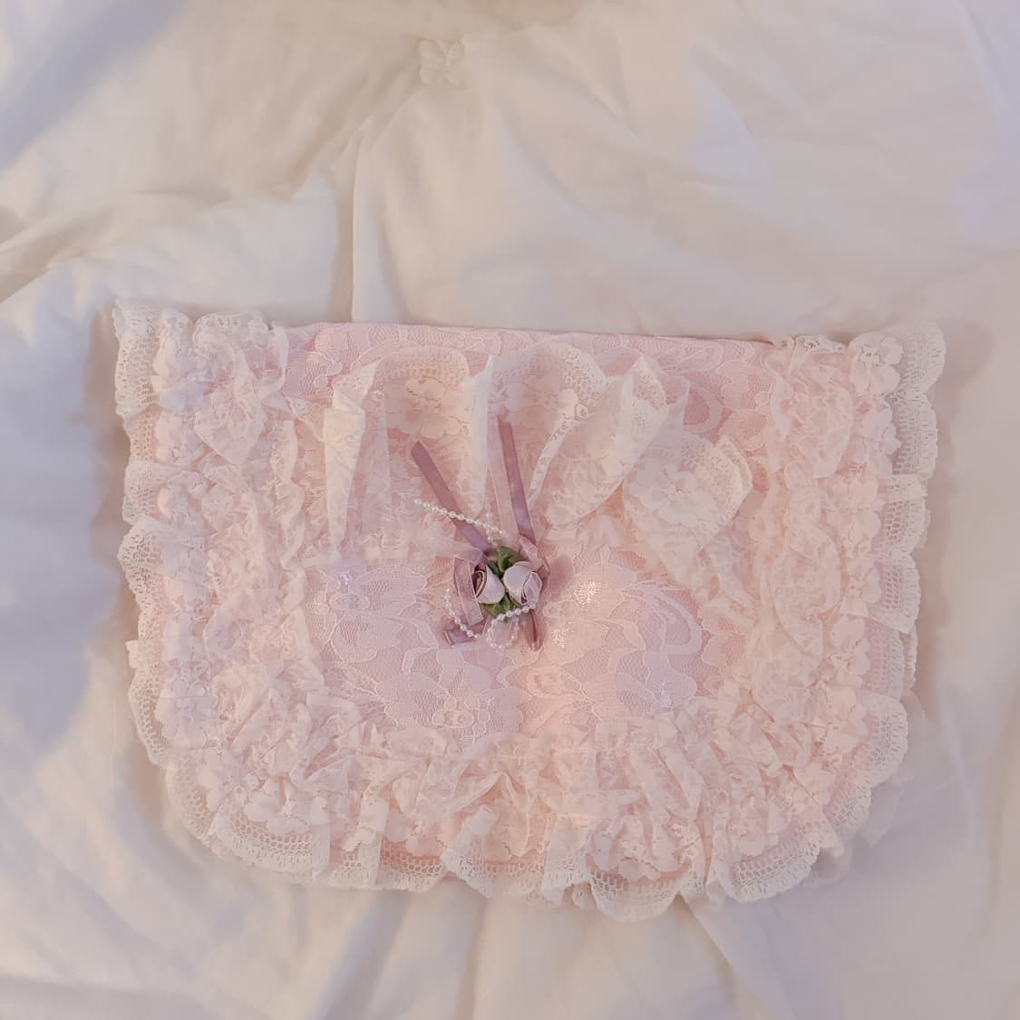 일본 빈티지 레이스 러블리 프릴 멀티 파우치 히메갸루 오네갸루 핀터깔 상품이미지1