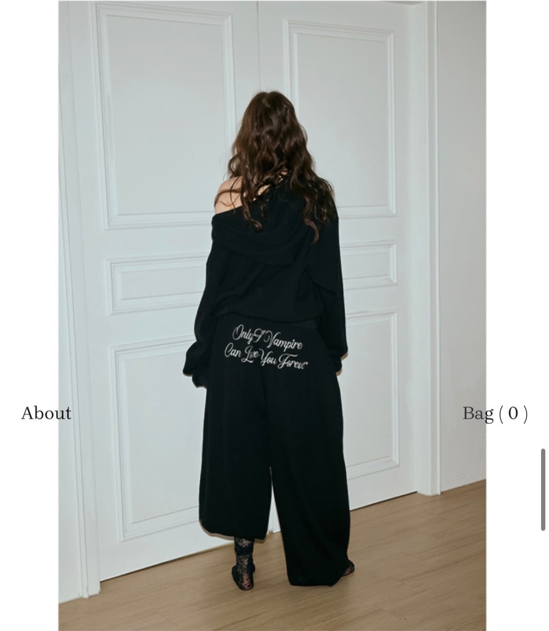 미스테리어스호텔 와플 셋업 블랙 상품이미지4