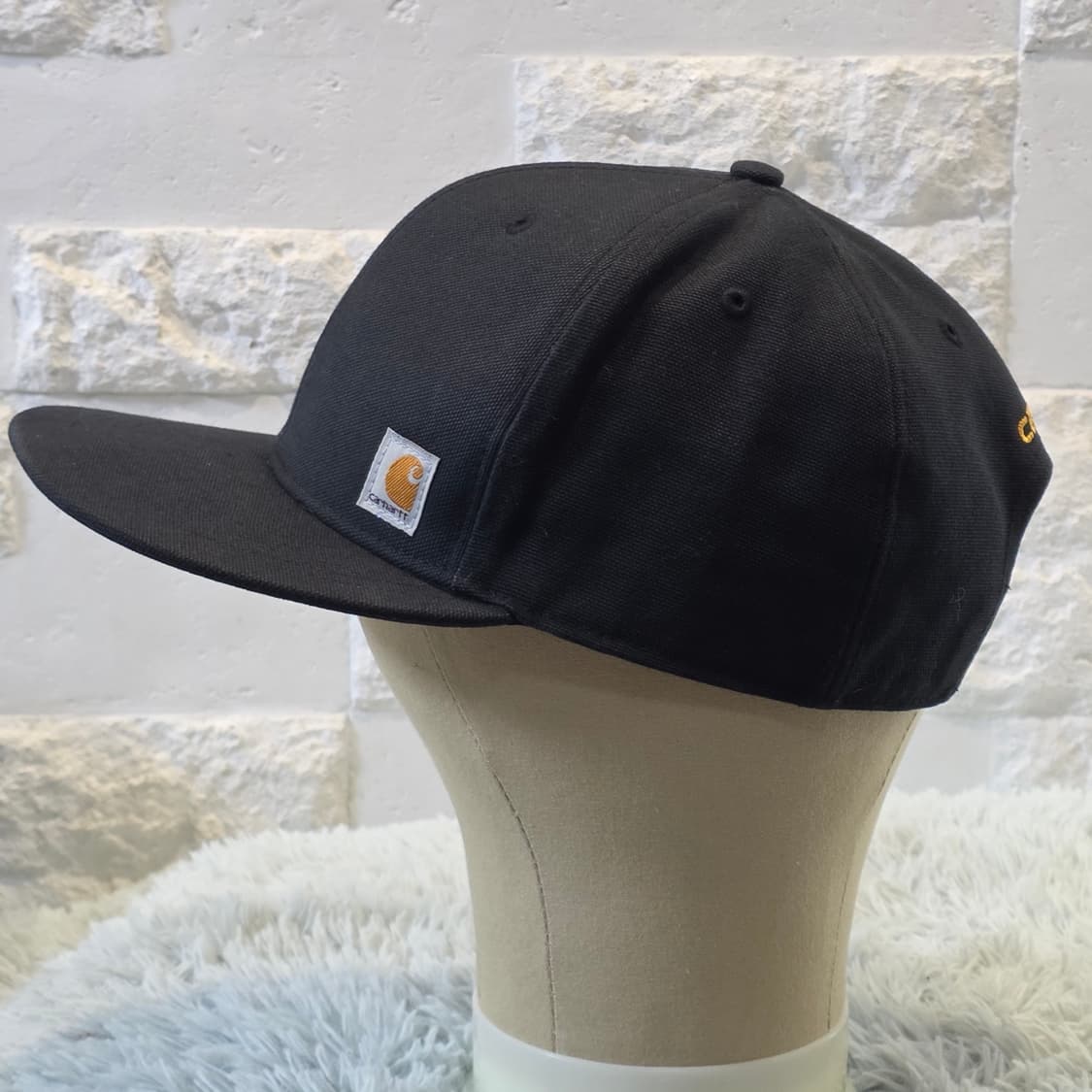 L3-2:칼하트 블랙 로고 스냅백(56-60cm)-상태굿 상품이미지5