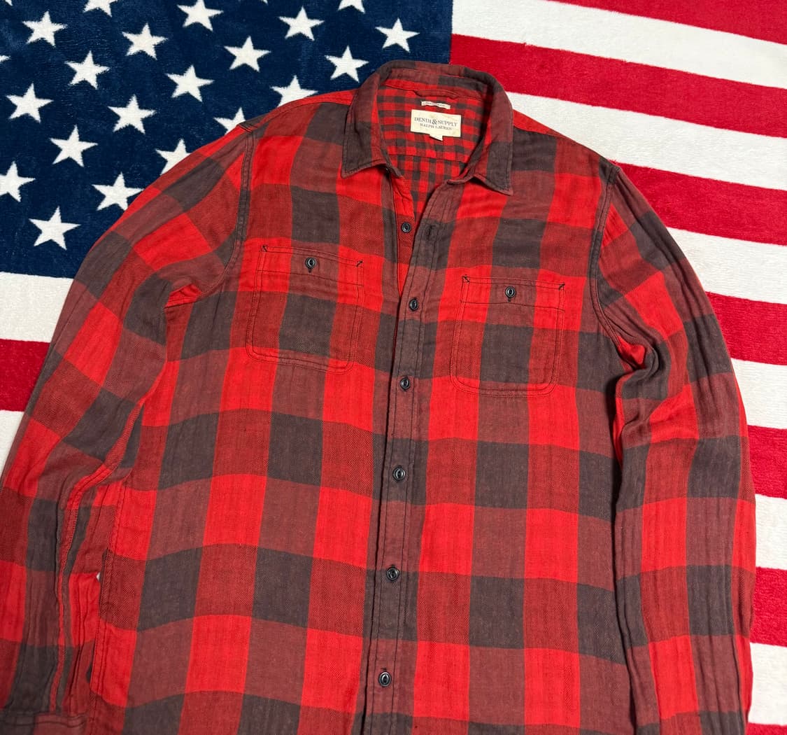 폴로 데님앤서플라이 버팔로체크셔츠 플란넬셔츠 polo vintage 상품이미지4