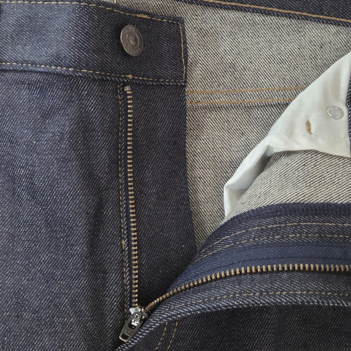 유니클로 진스 셀비지 생지 데님팬츠 36 상품이미지4