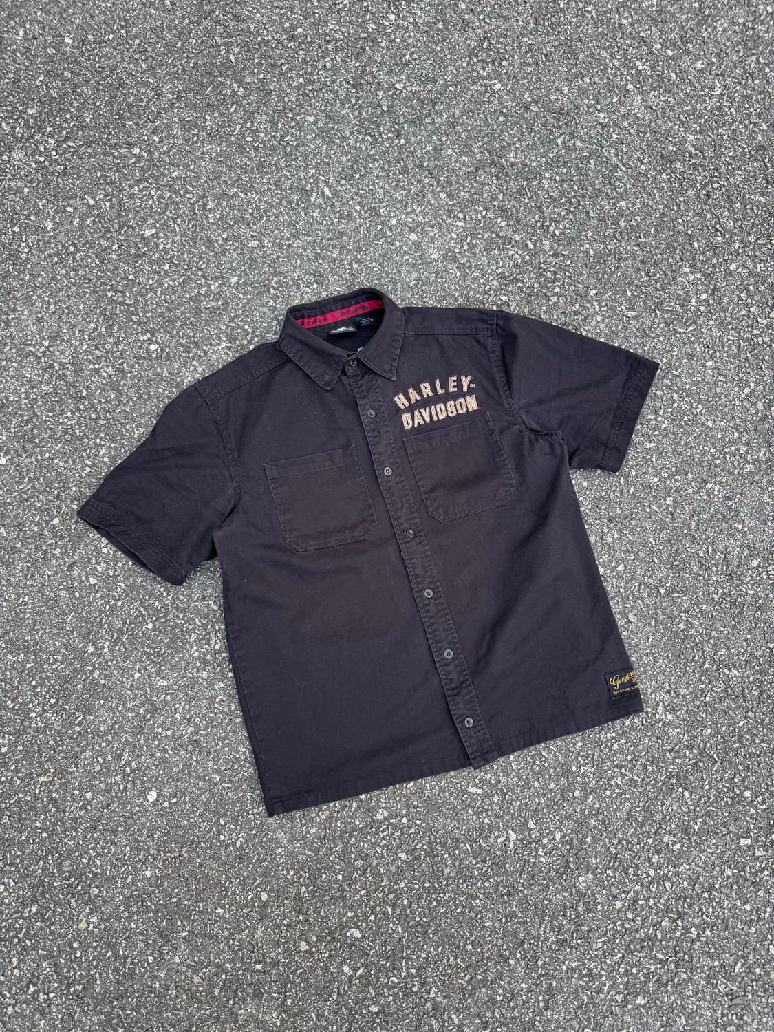 할리데이비슨 Number One 로고 패치 반팔 셔츠 상품이미지2