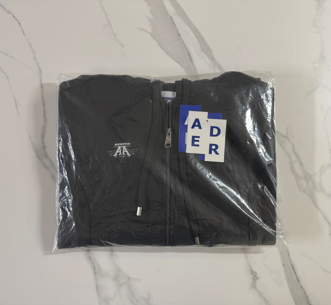 (새상품) 아더에러 놀크 로고 후드집업 카키 주우재 착용 상품이미지1