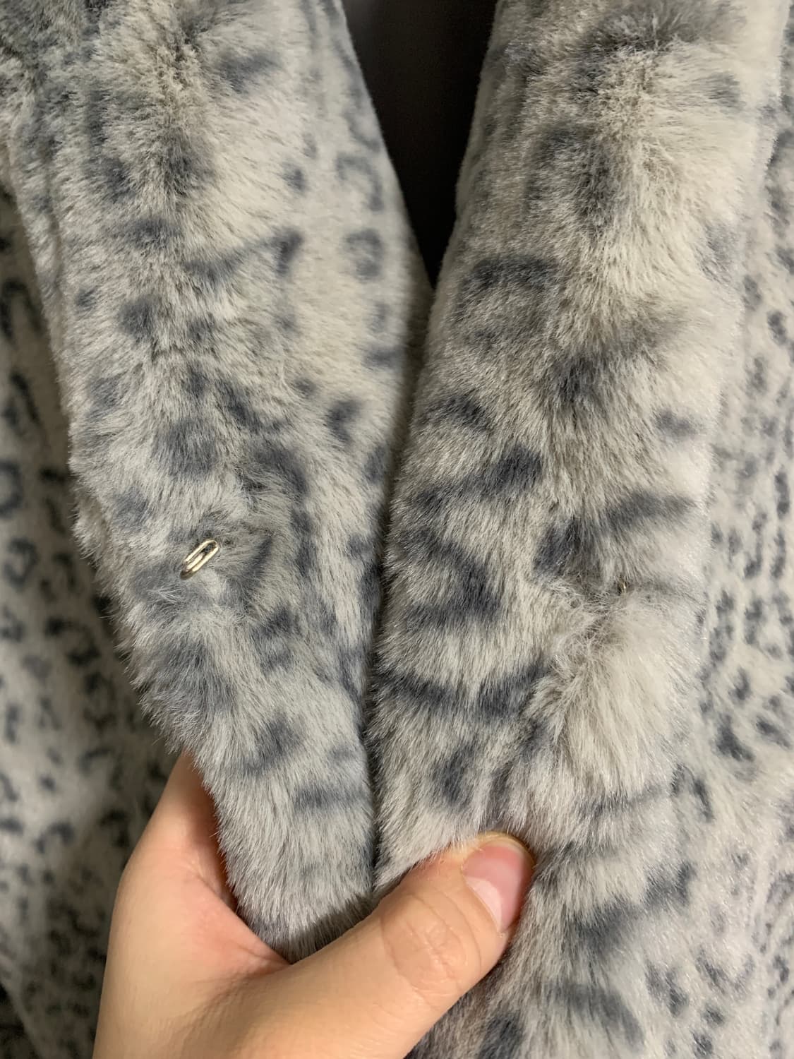 레오파드 인조 퍼 자켓 상품이미지3