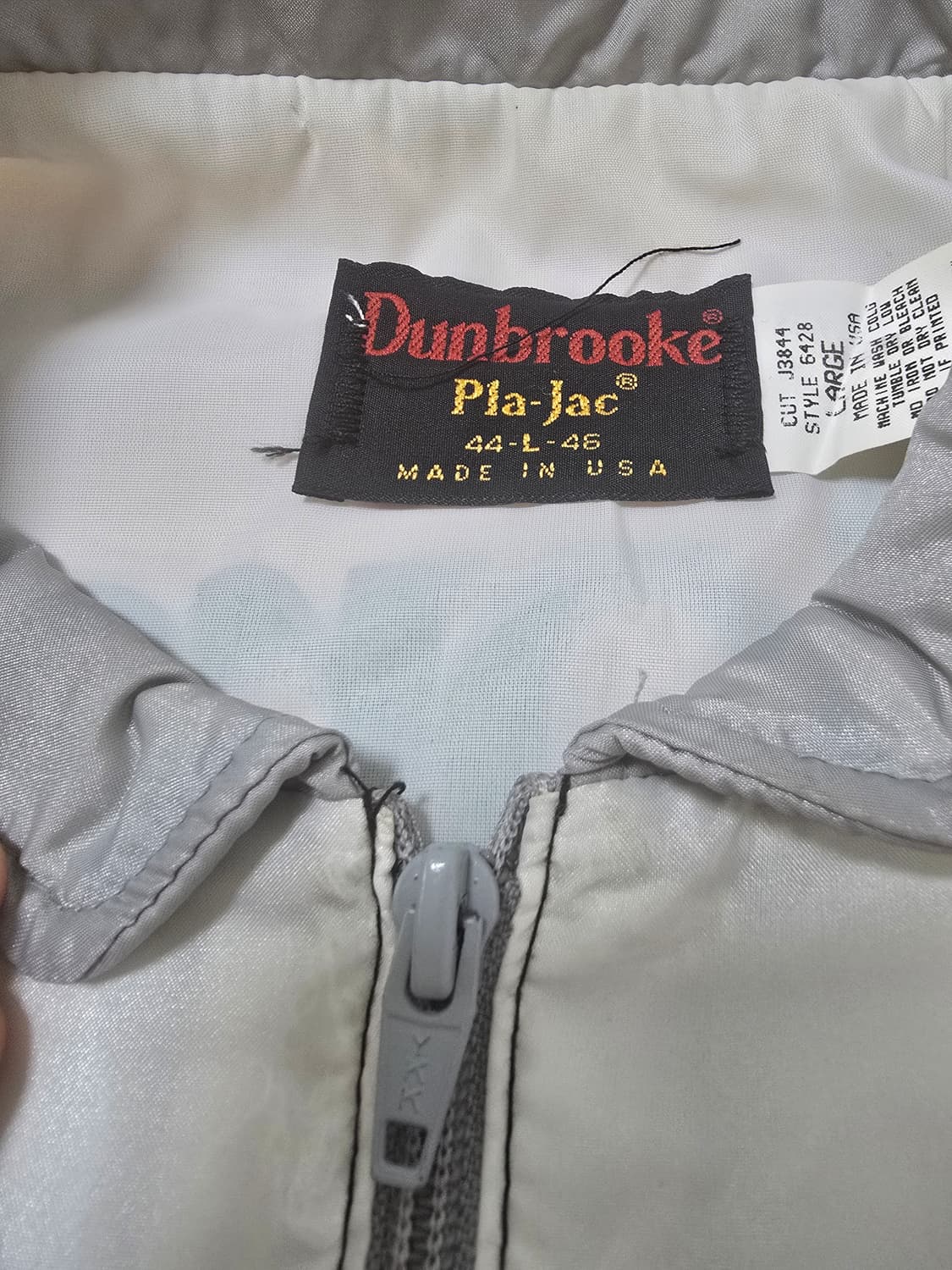 90s USA Dunbrooke 멀티스폰서 패치 레이싱 크루 자켓 L 상품이미지4