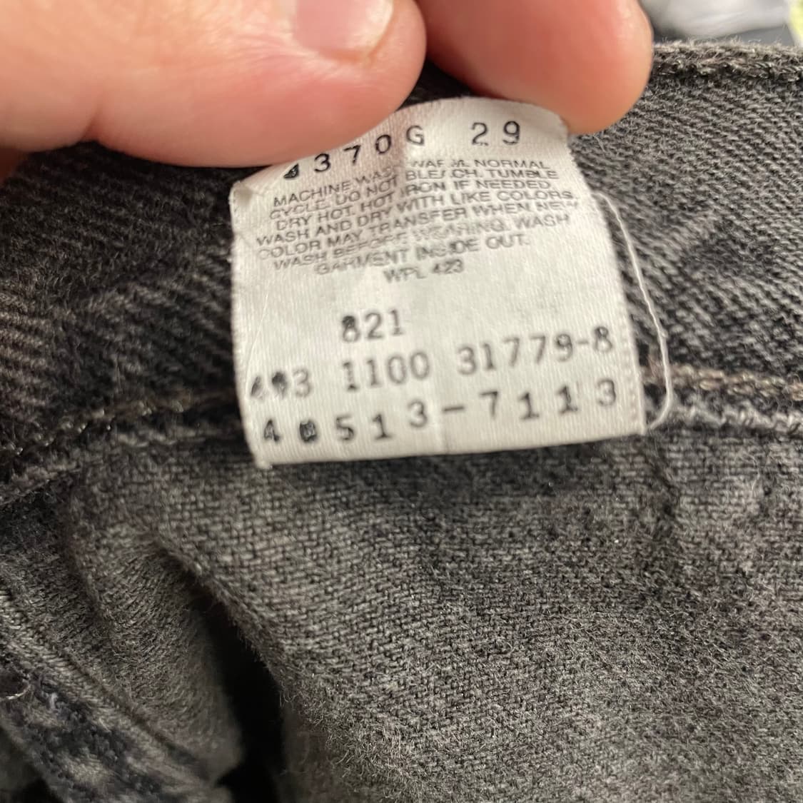 00s 리바이스 517 흑청 부츠컷 데님팬츠 상품이미지10