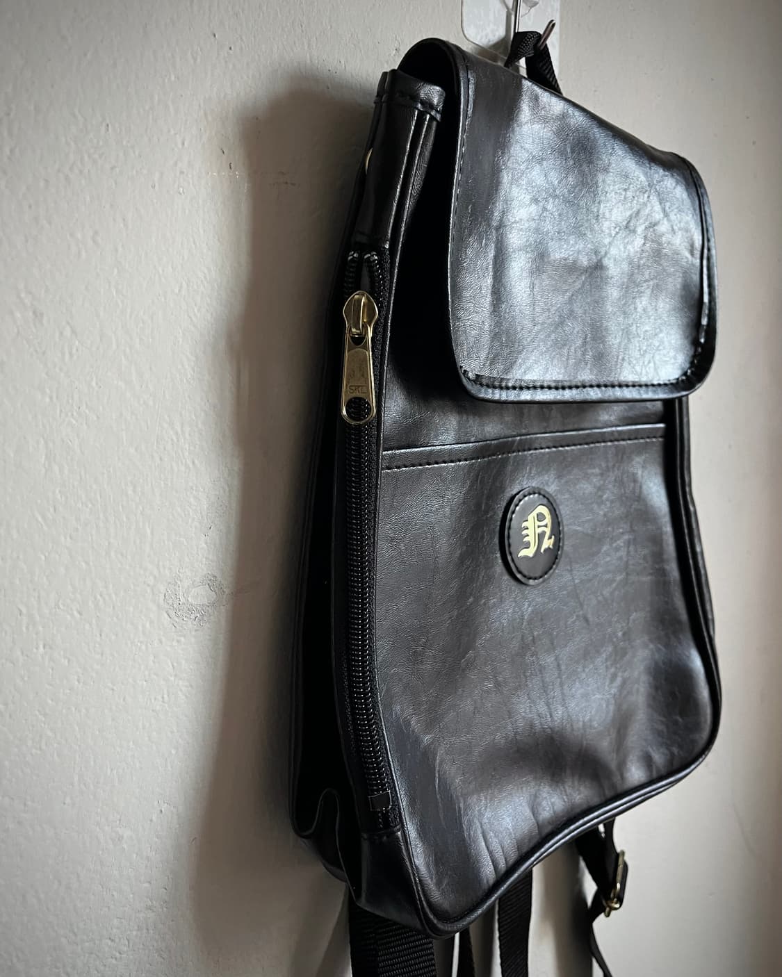 Jpn Vintage Gothic Leather Backpack 상품이미지5