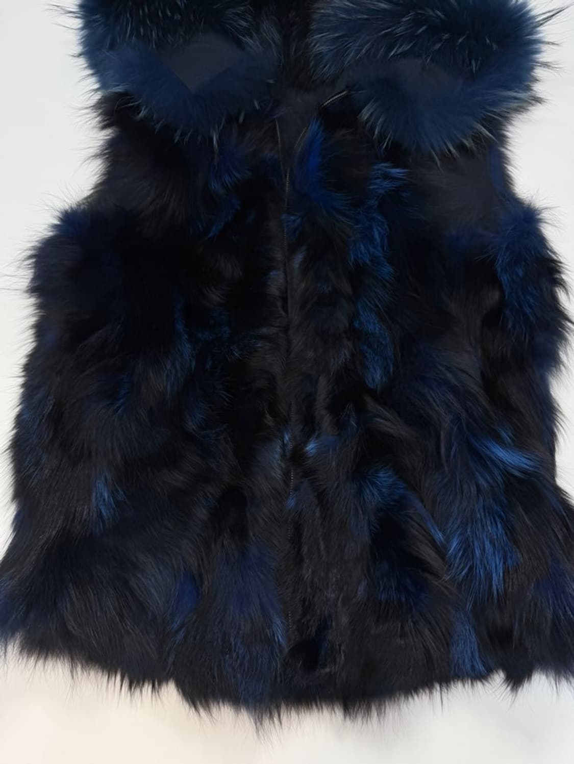 VTG FOX & RACCOON FUR HOOD VEST 상품이미지4