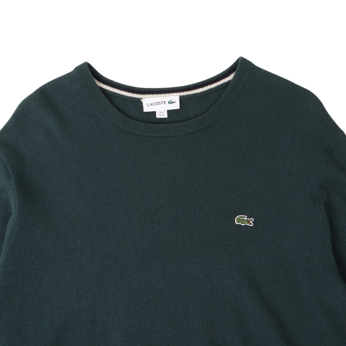 라코스테 다크그린 울 라운드 니트 상품이미지2