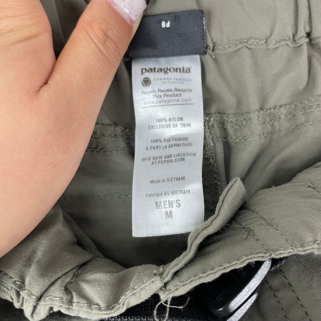 파타고니아 카키 팬츠 상품이미지7