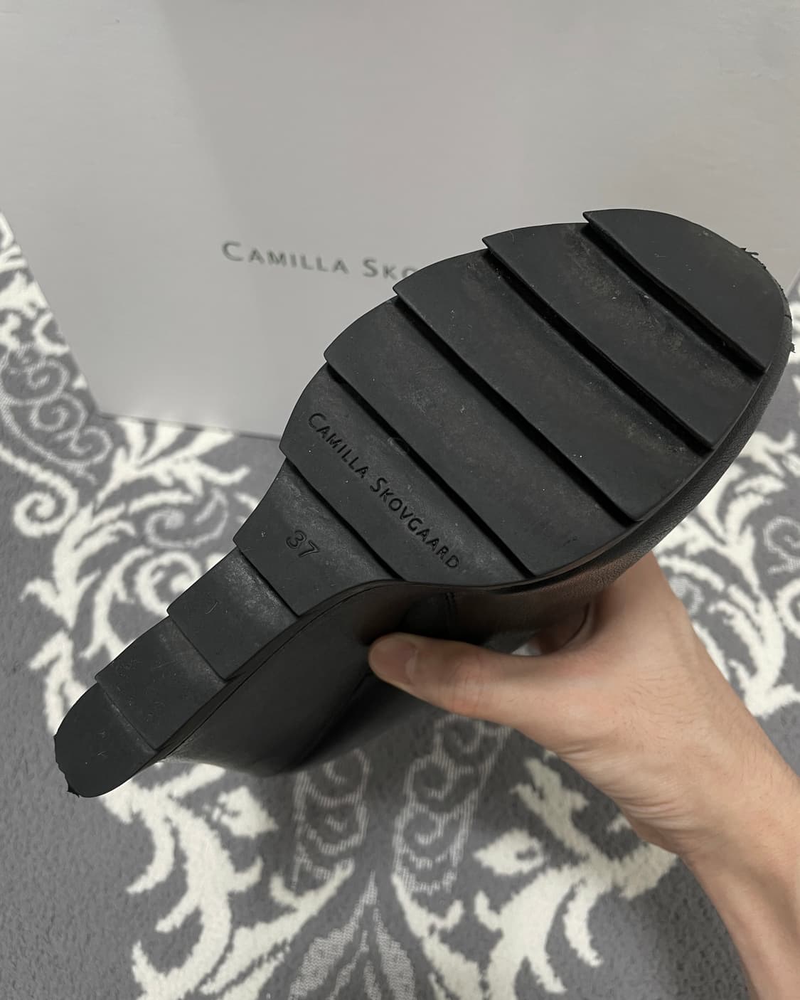Camilla Skovgaard 웨지 레더 힐 부츠 상품이미지6