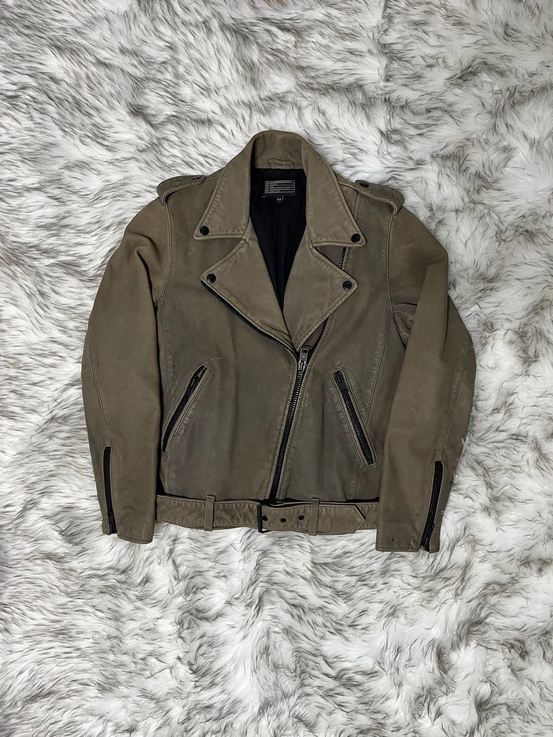 [S] Current Elliott 워싱 라이더 자켓 상품이미지1