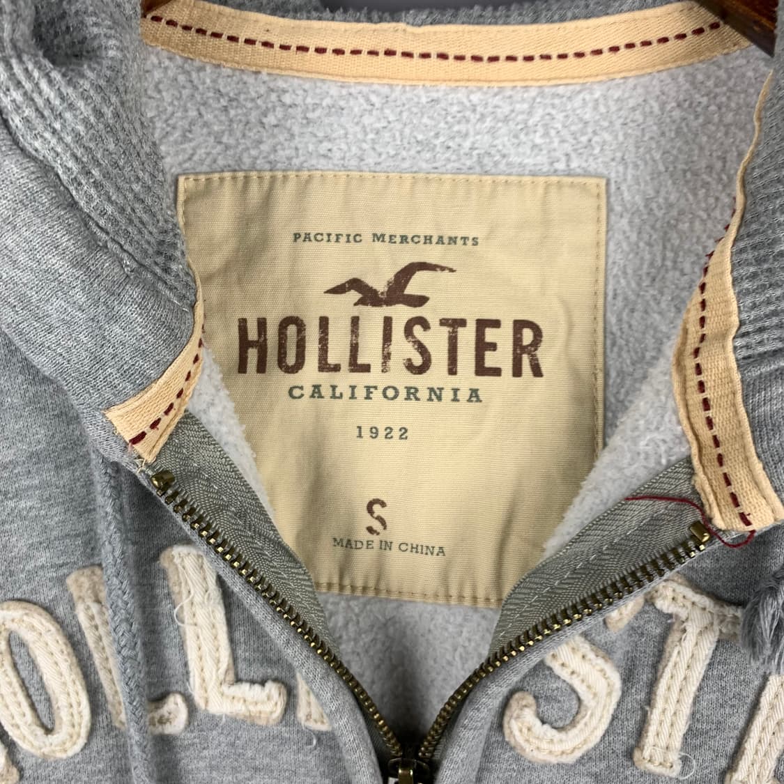 홀리스터 빅로고 y2k 와투케 그레이 후드집업 상품이미지6