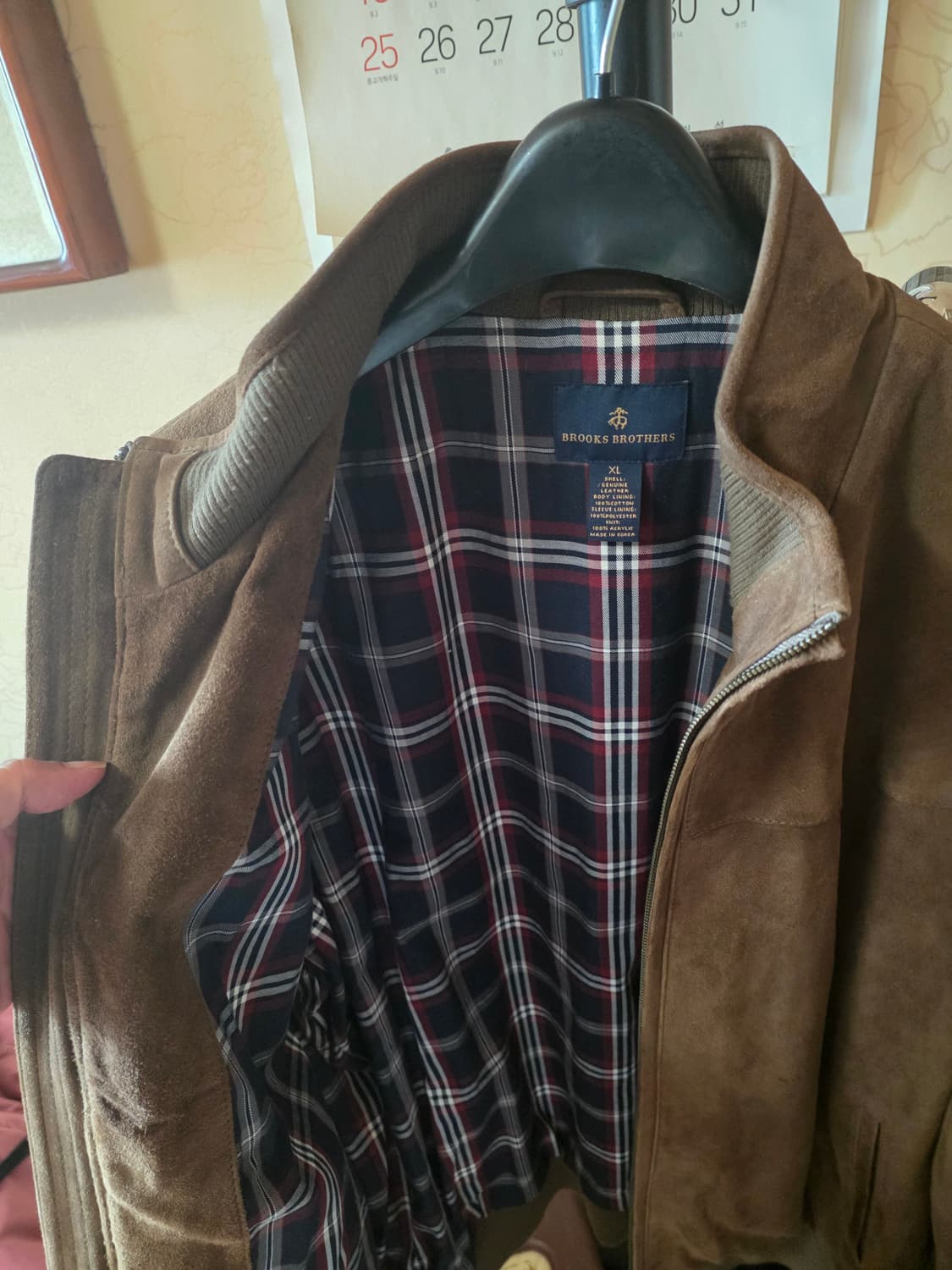브룩스 브라더스 스웨이드 봄버자켓 xl 팝니다. 상품이미지5