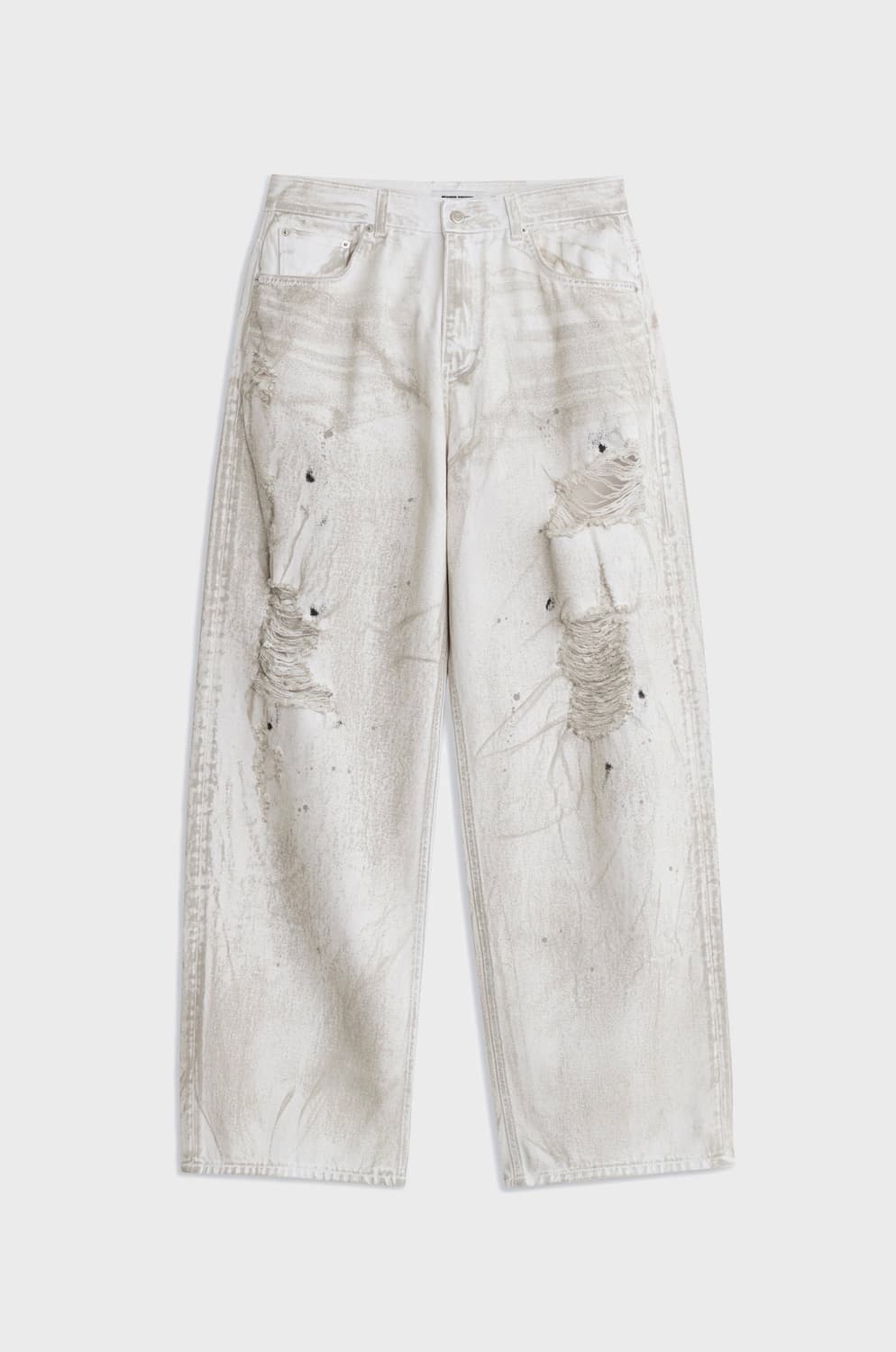 브랜디드 1707 DESTROYED DIRTY WHITE JEANS 상품이미지5