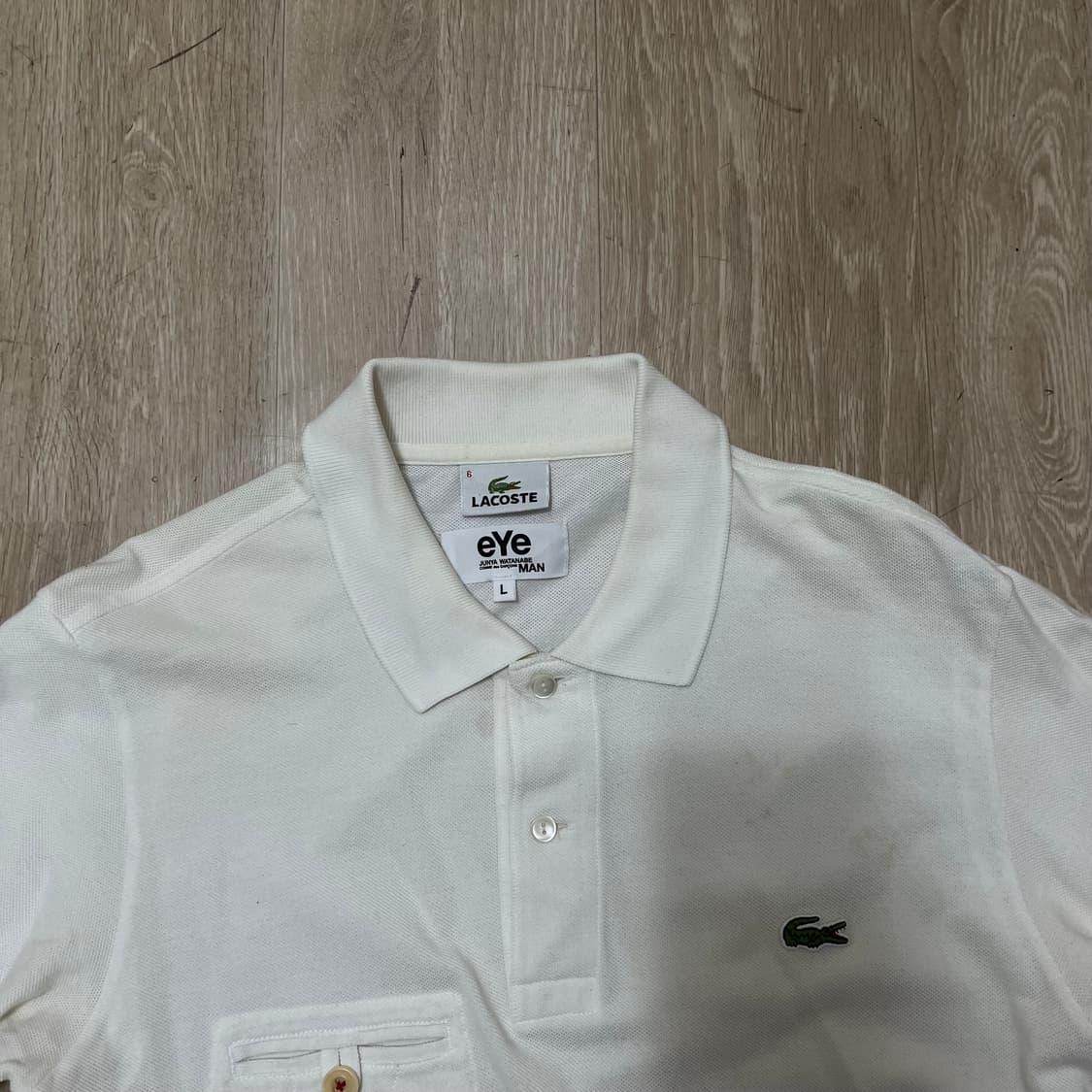 라코스테 X 준야 와타나베 꼼데가르송 반팔 카라티 L(100) 상품이미지4