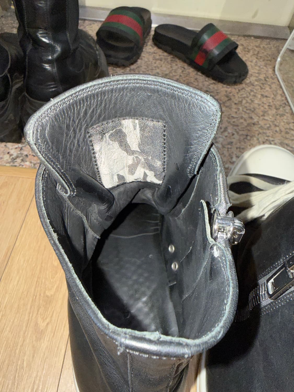 [43] 릭오웬스 룩소르 라몬즈 블랙 하이탑 상품이미지6