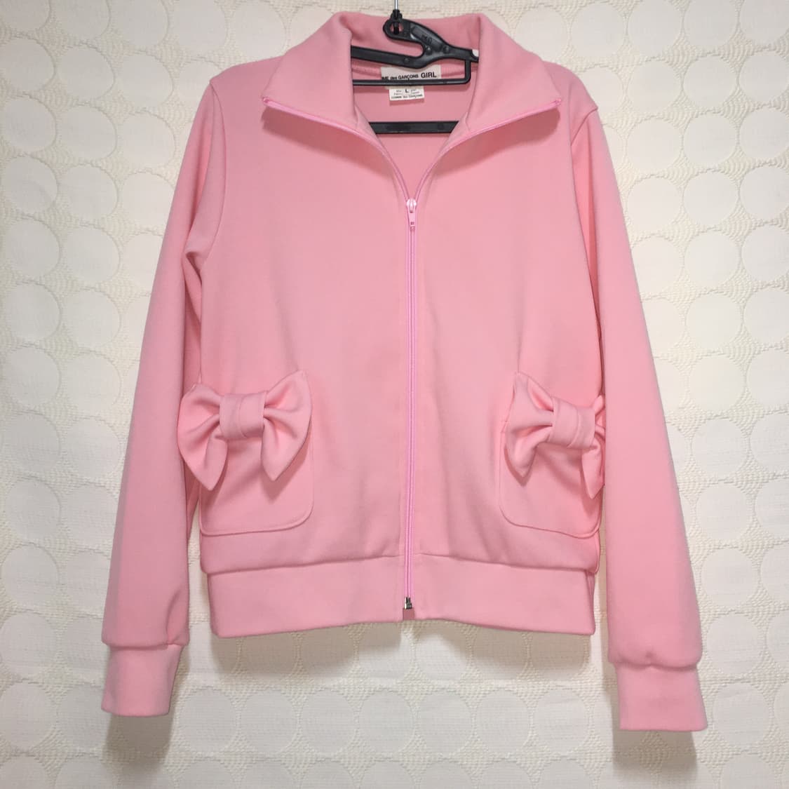 comme des garçons girl 2024fw 핑크 리본 져지 상품이미지4