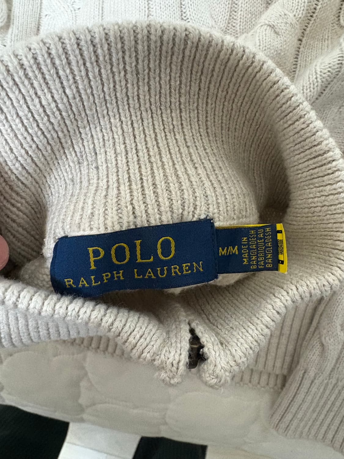 폴로 케이블 하프집업 우먼 M 상품이미지3