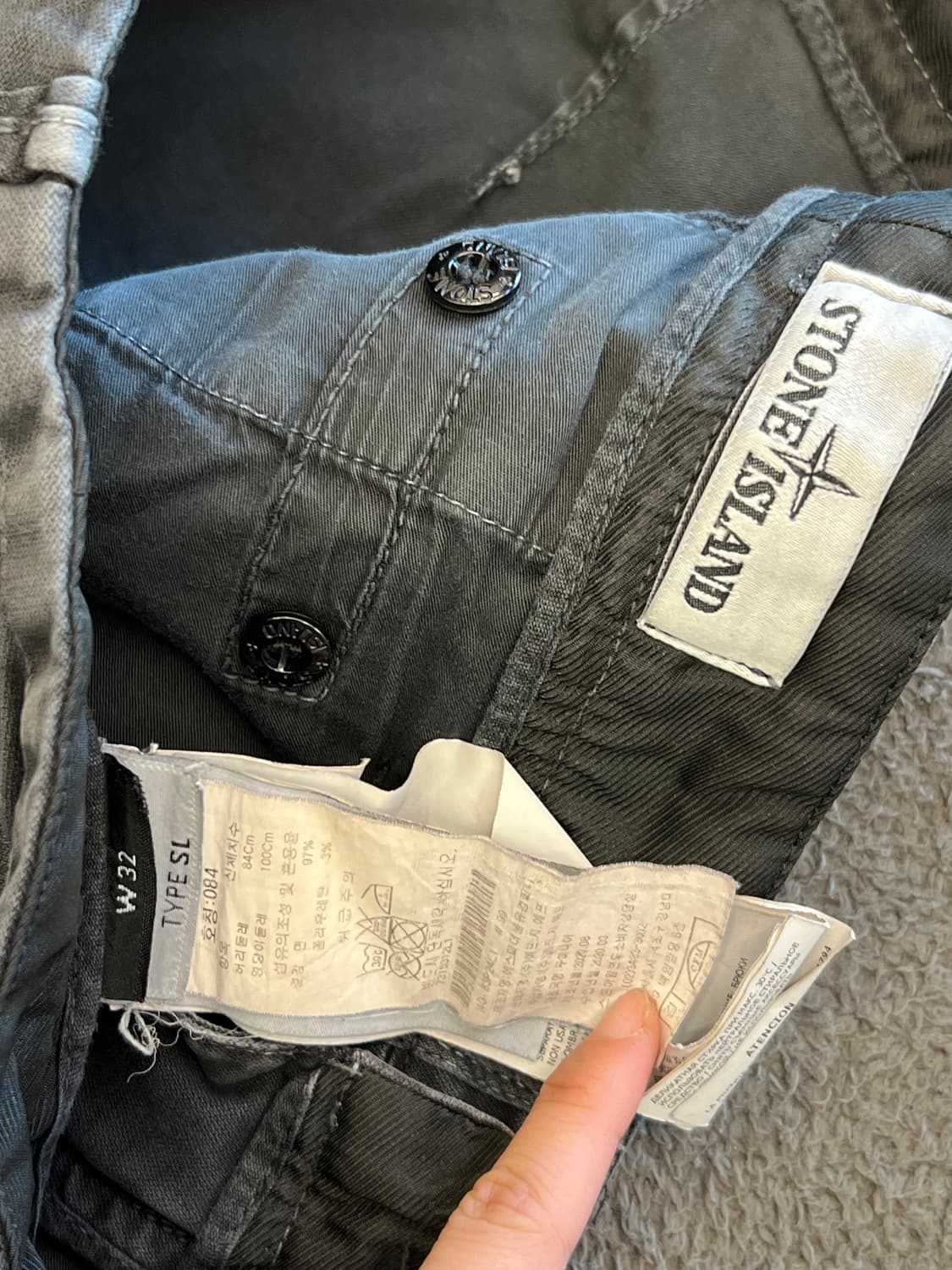 스톤아일랜드 카고 팬츠 처분 정품  상품이미지3