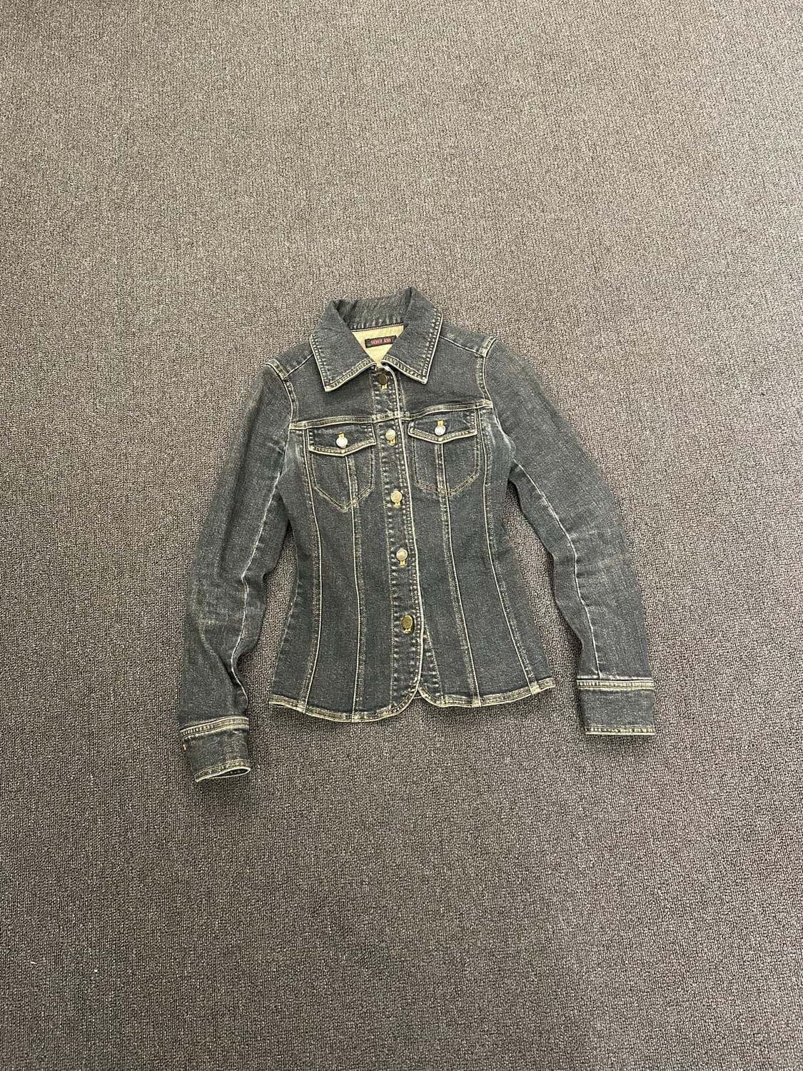 M) Japanese vintage 여성 흑청 데님 자켓 상품이미지4