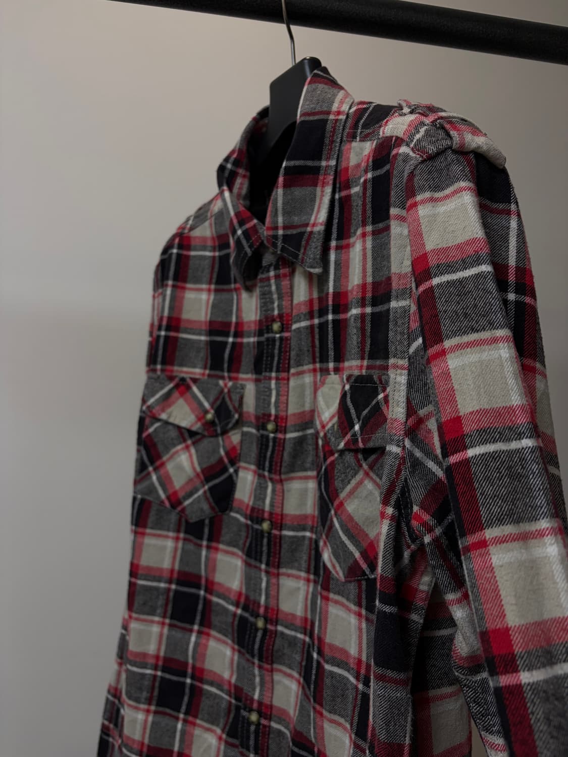 (XL) Leiv 리바이스 시그니쳐 투포켓 플란넬 견장 체크 셔츠 상품이미지4