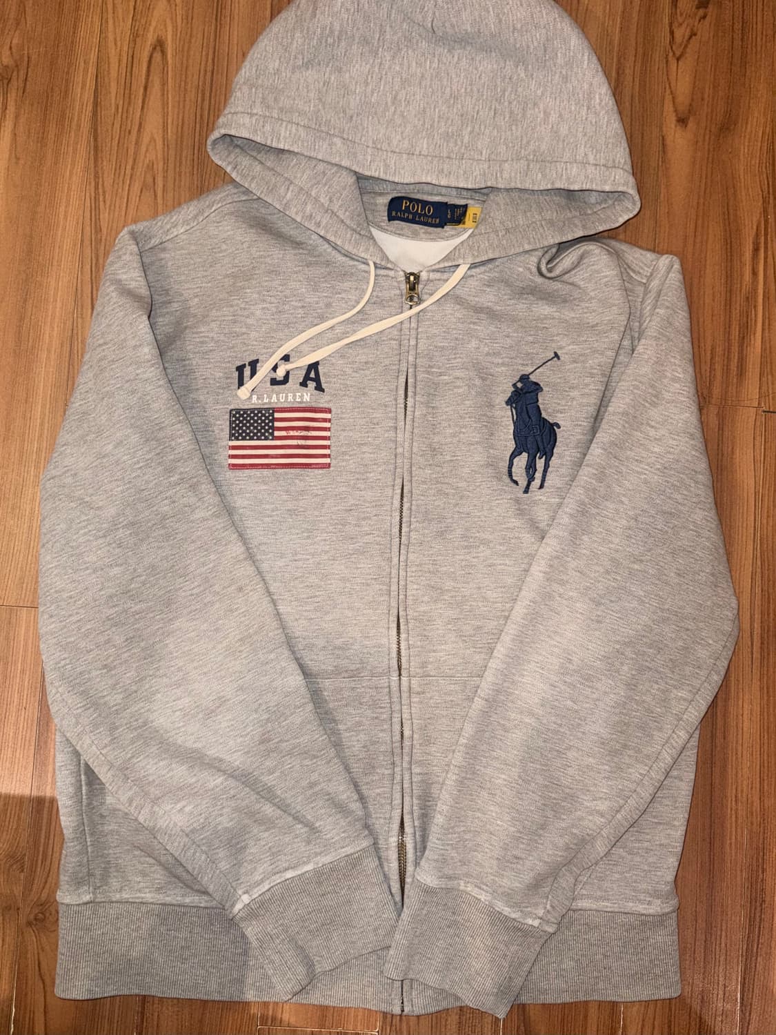 폴로 랄프로렌 빅포니 성조기 후드집업 L 상품이미지1