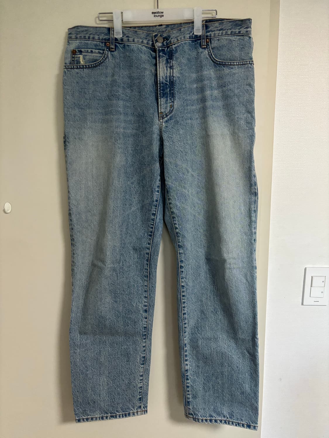 데밀 할리우드 슬림 데님 연청 상품이미지1