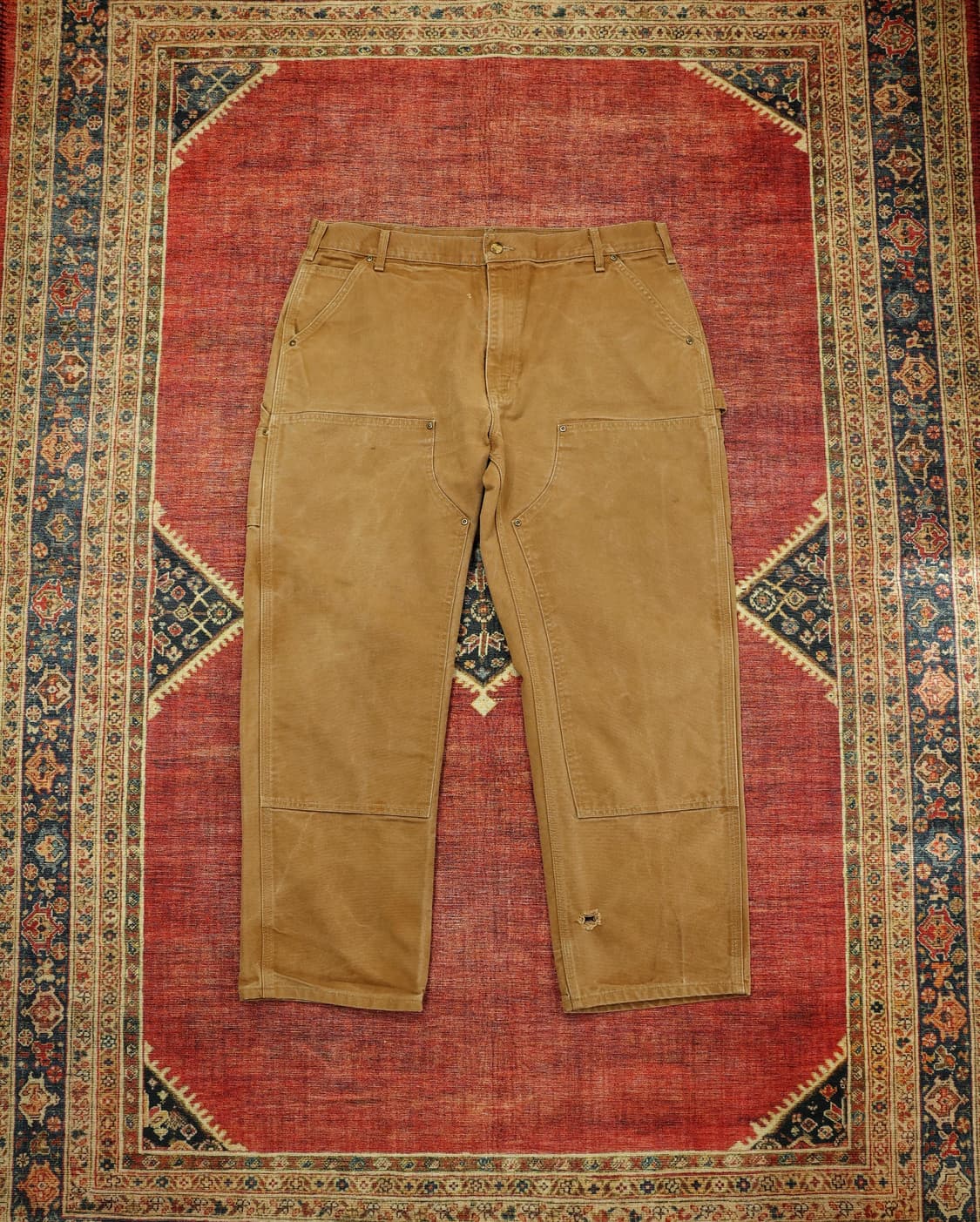 빈티지 칼하트더블니 브라운 판매 상품이미지1