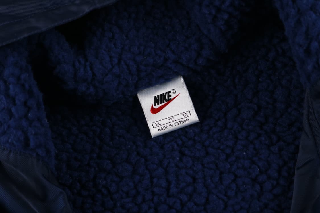 [XL] 90's 나이키 스우시 빅로고 올드스쿨 양털 롱패딩 상품이미지5