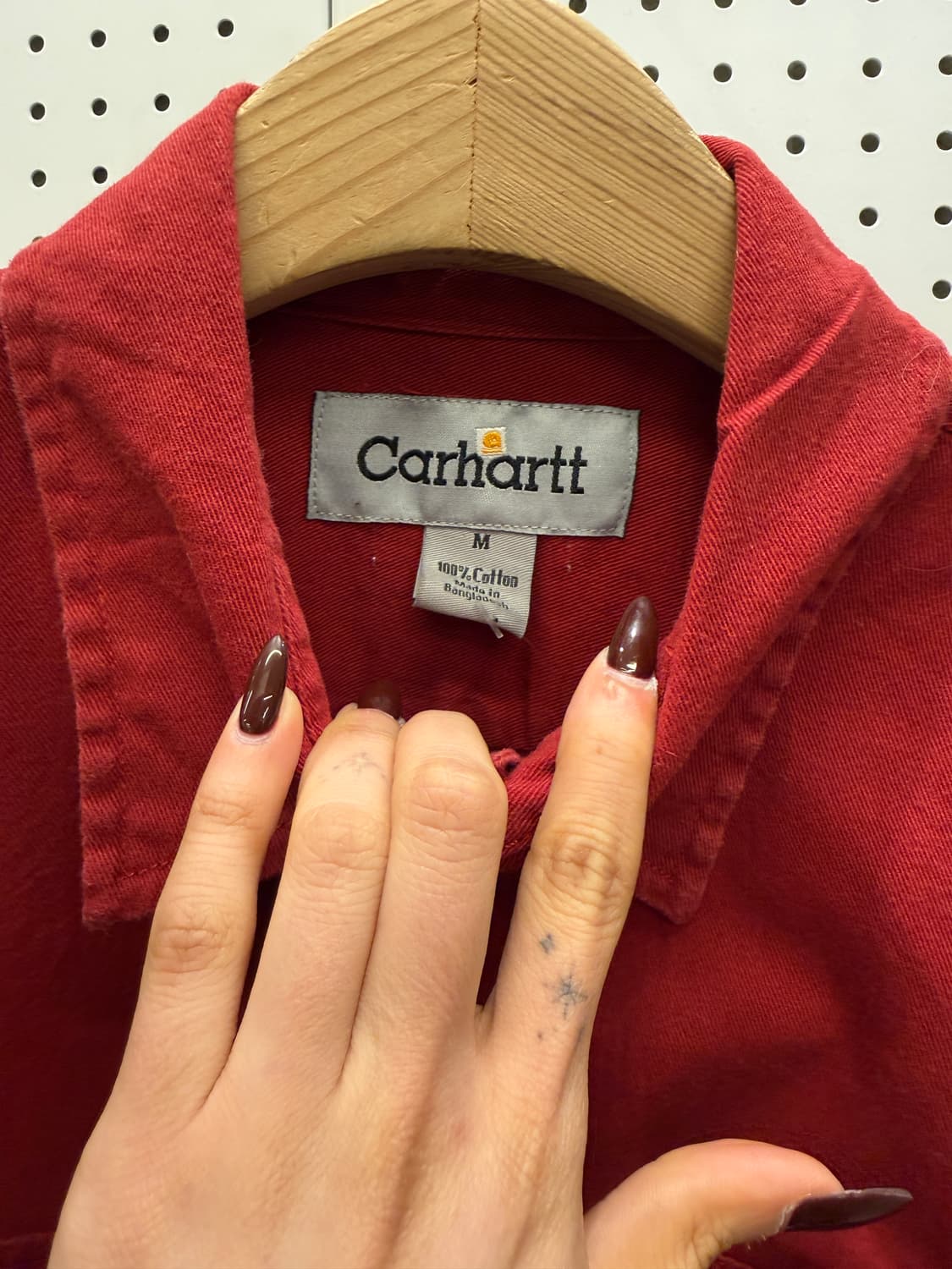 칼하트 투포켓 레드 워크셔츠 U1270 상품이미지5
