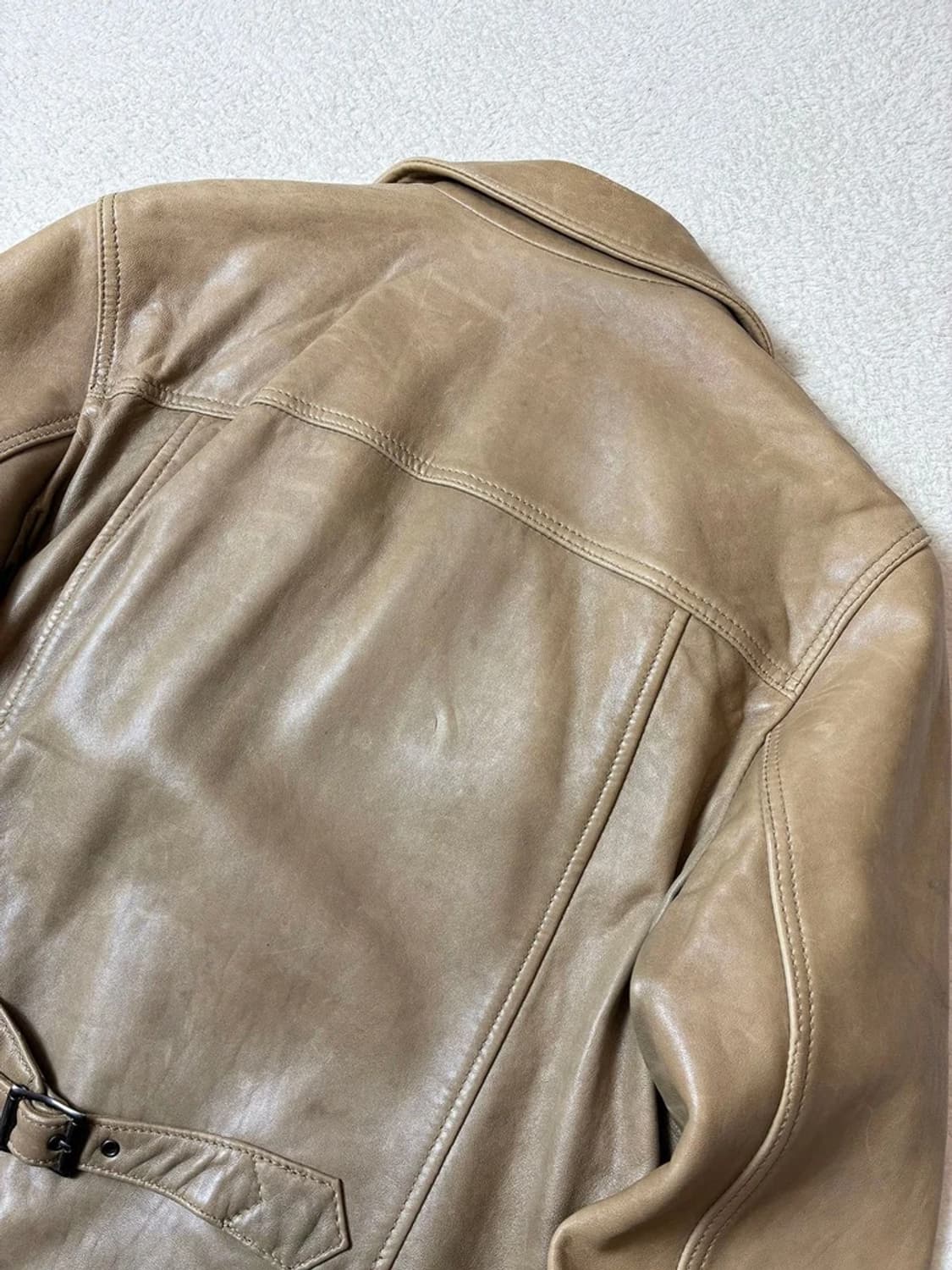 DKNY 00's 유틸리티 버클 양가죽 숏 자켓 PN6995 상품이미지10