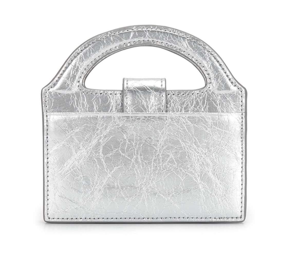 마뗑킴 카드지갑 실버 HANDLE ACCORDION CHAIN WALLE 상품이미지2
