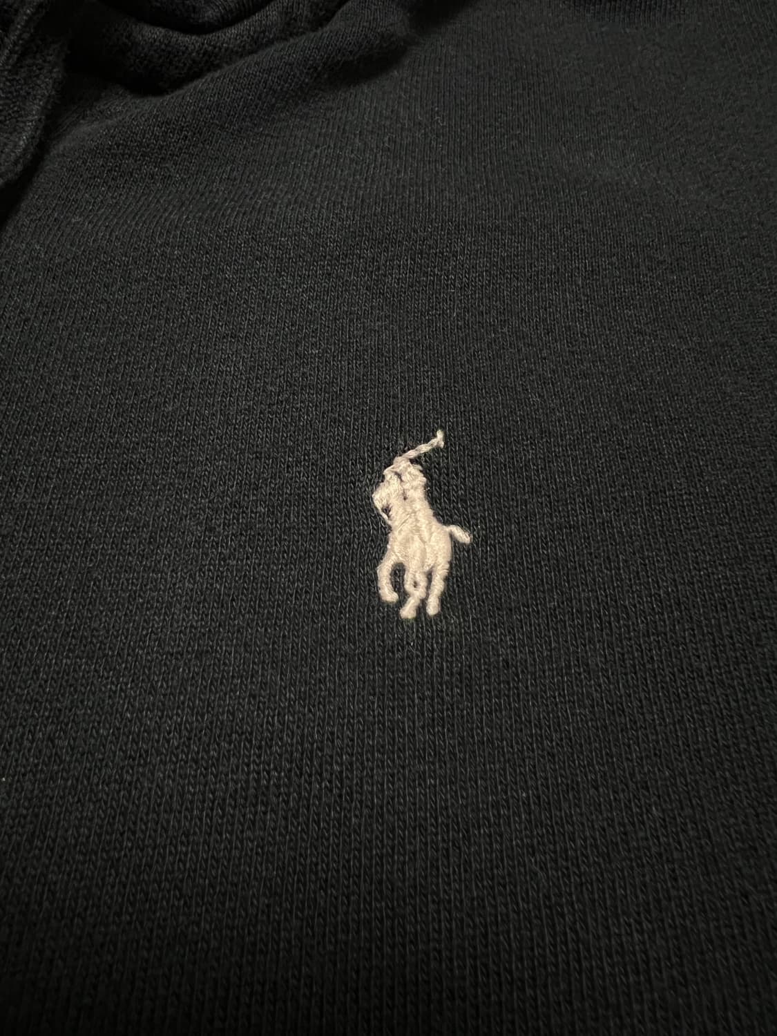 폴로 랄프로렌 로고 후드 집업 블랙 / XL (정품) 상품이미지8