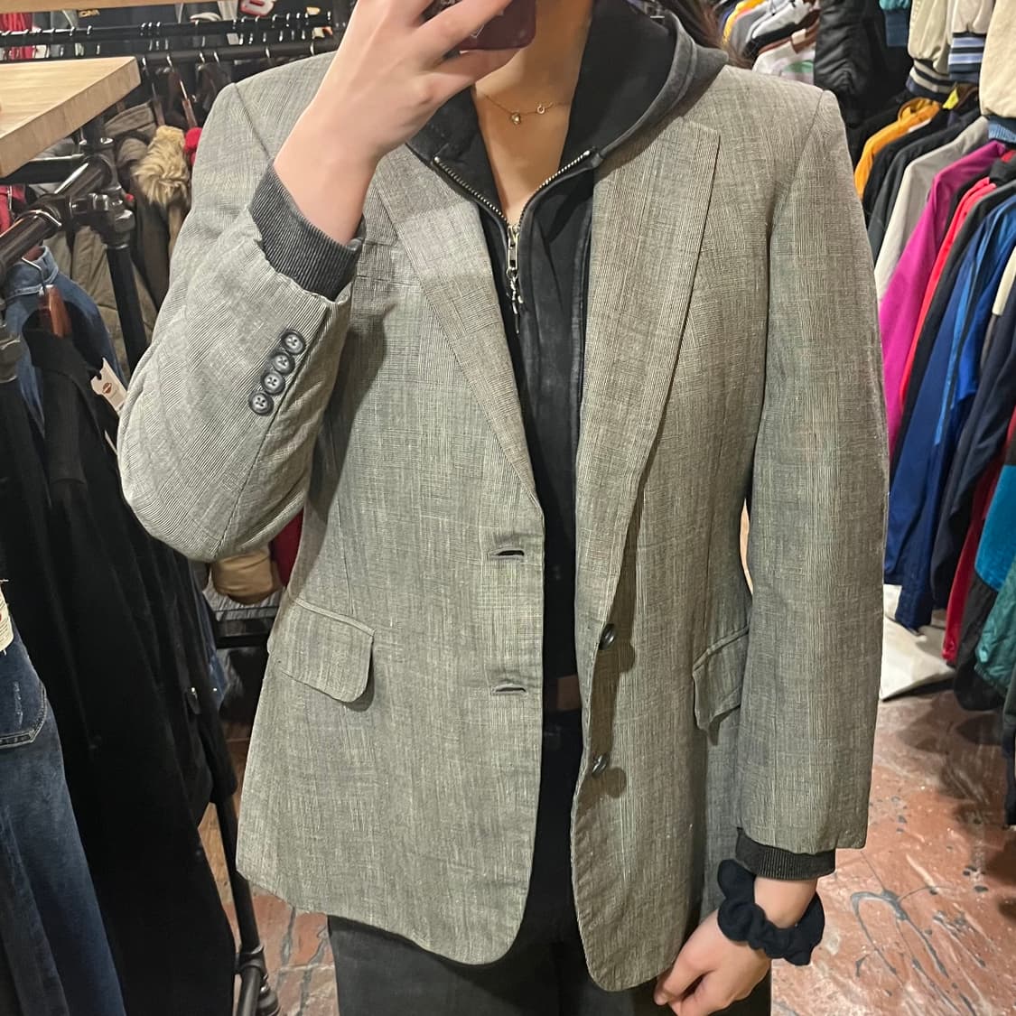 [HI] 빈티지 블레이져 자켓 그레이 상품이미지2