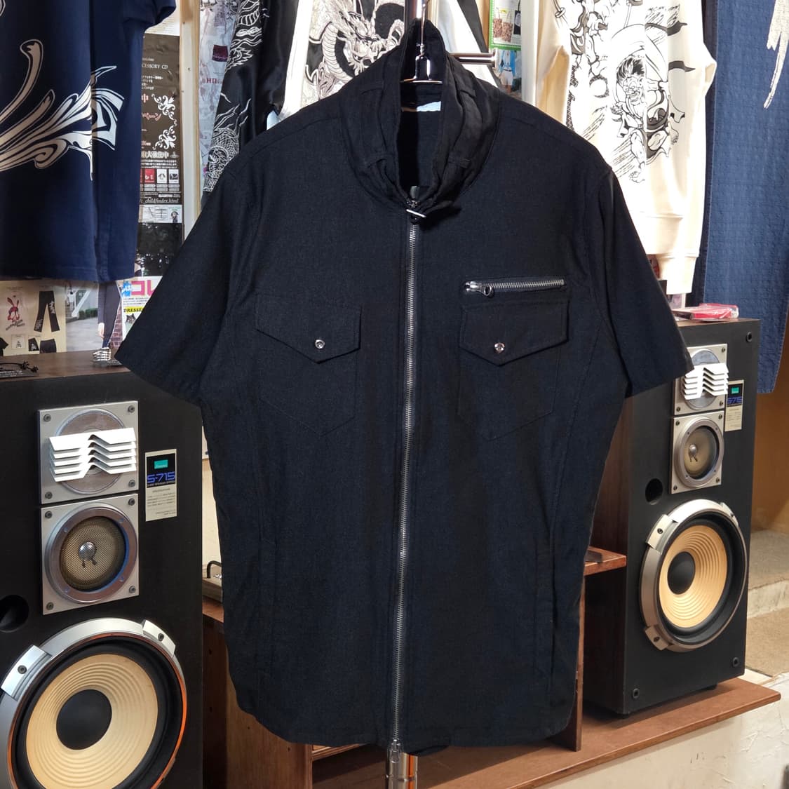 JPN 락시크 투지퍼 폴리 반팔 집업 상품이미지2