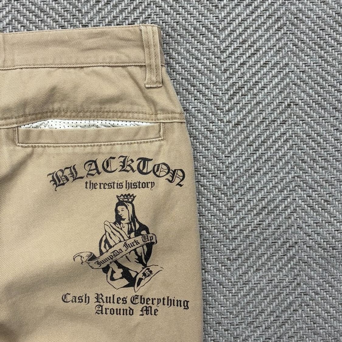 Blacktonm 자수 코튼팬츠 v2756 상품이미지7