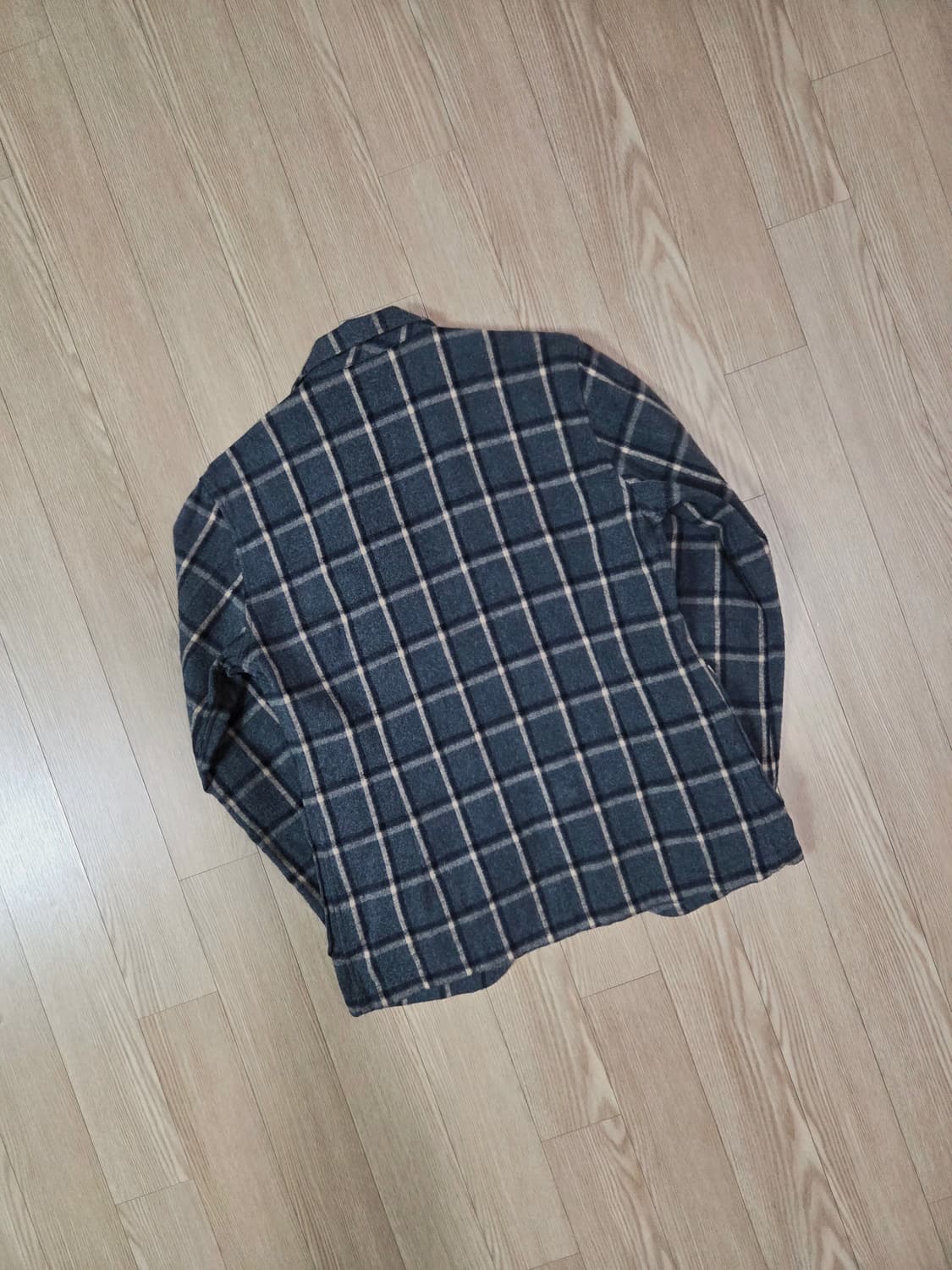 NOLLEY'S Light 차콜 그레이 플란넬 체크 블레이져 상품이미지7