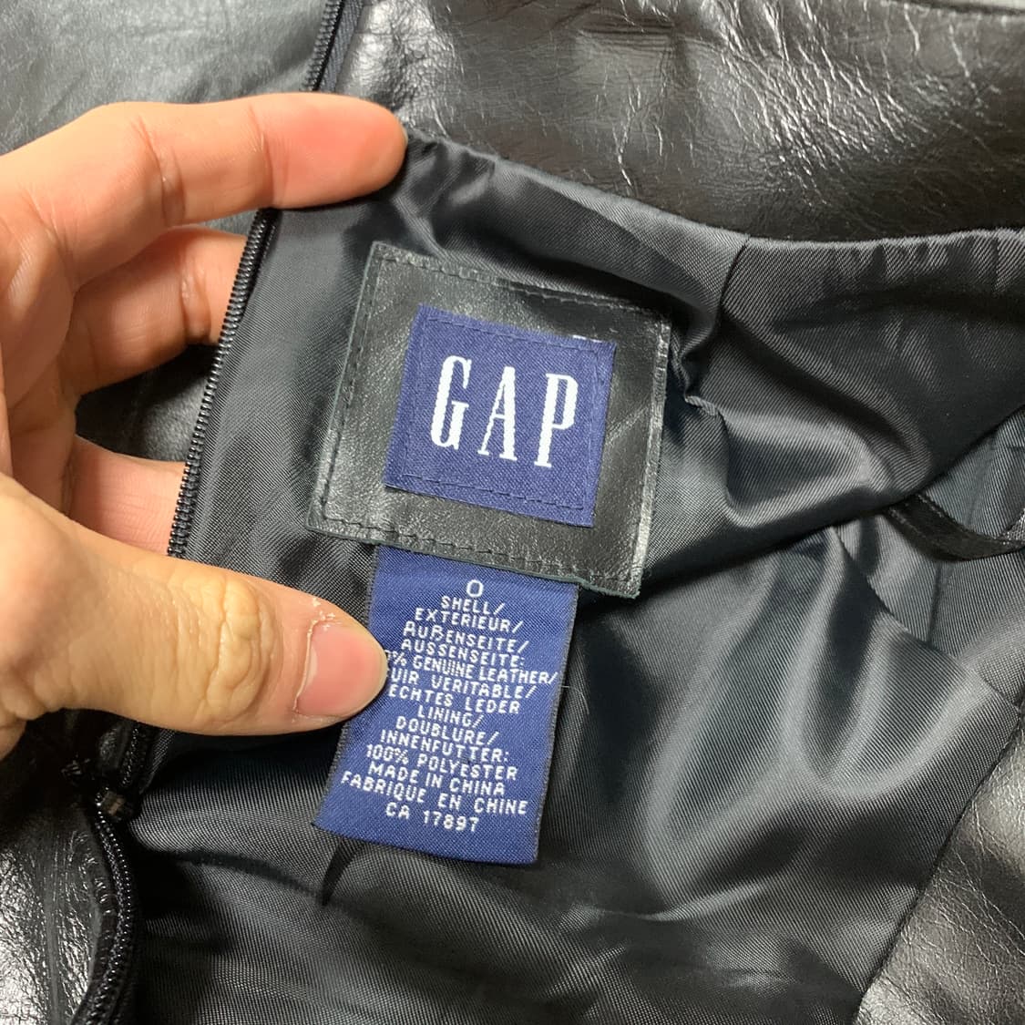 25)Gap 갭 소가죽 스커트 상품이미지4