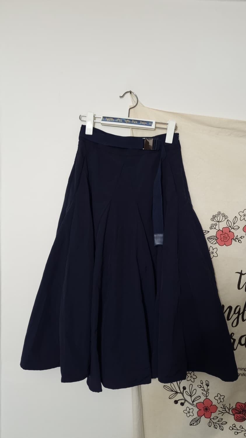 미샤 바스락 광폭 벨티드 스커트 상품이미지2