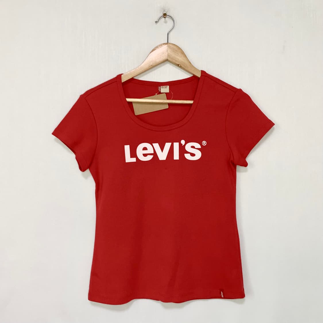 리바이스 레드탭 빈티지 00s y2k 빅로고 여성 슬림 반팔 티셔츠 상품이미지1